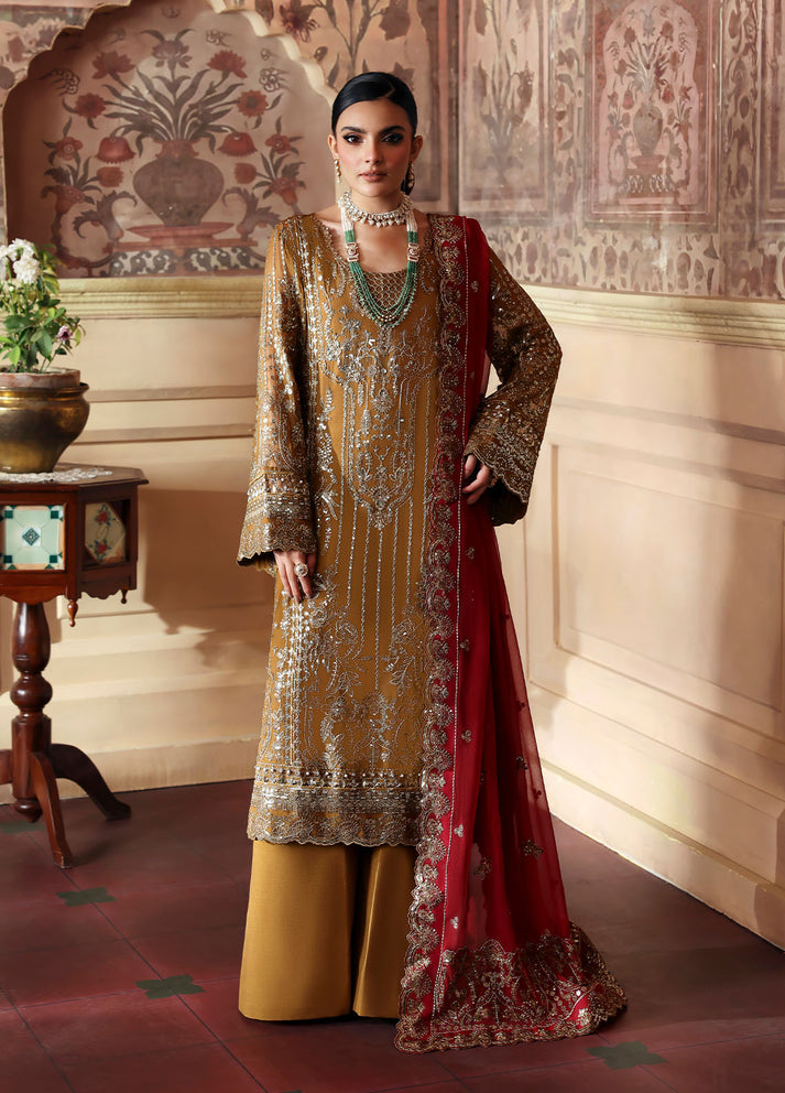 Gulaal | I Evayna Embroidered Chiffon | Dinara - Official Gulaal stockist in UK - Sakeena London