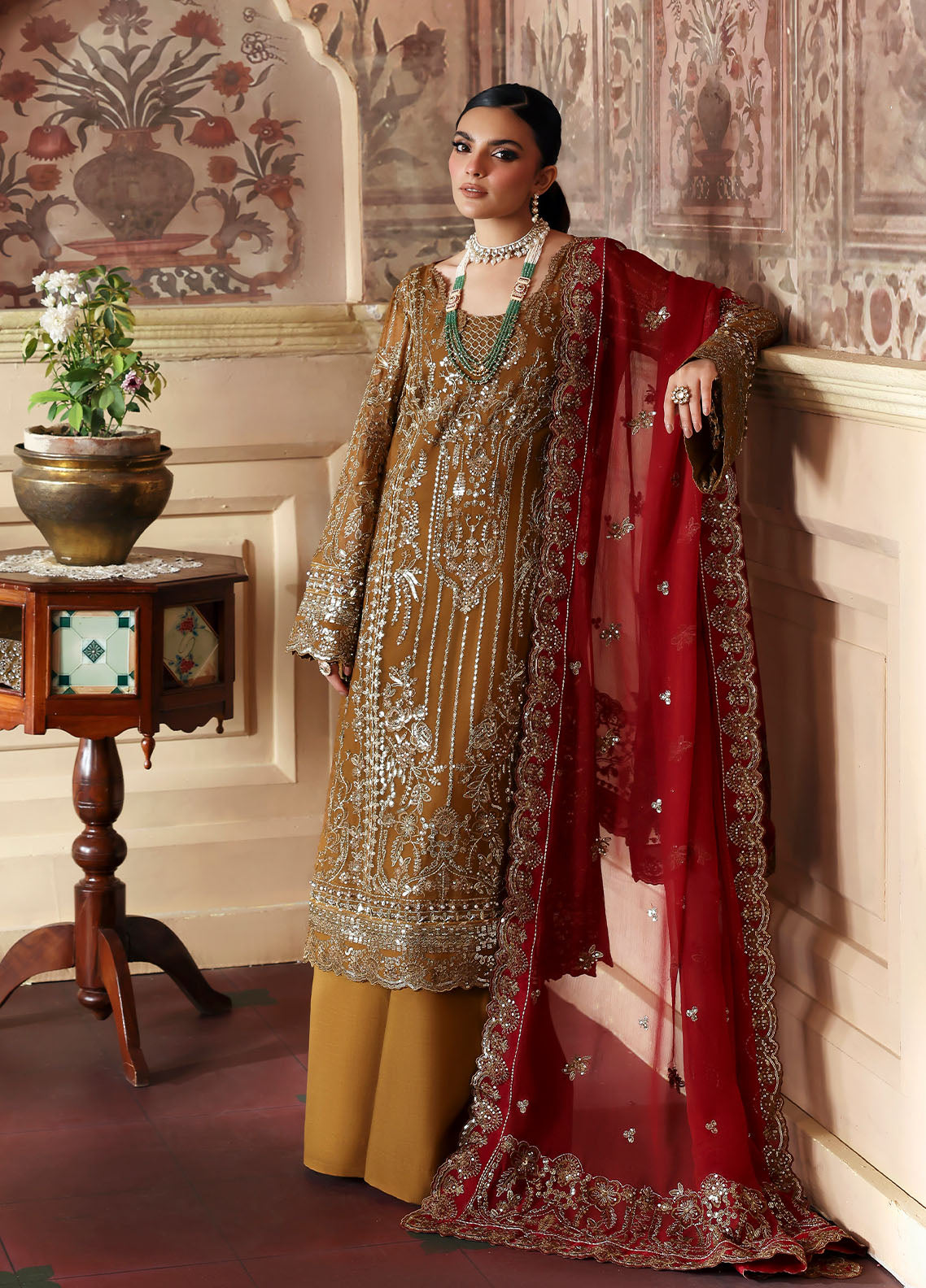 Gulaal | I Evayna Embroidered Chiffon | Dinara - Official Gulaal stockist in UK - Sakeena London