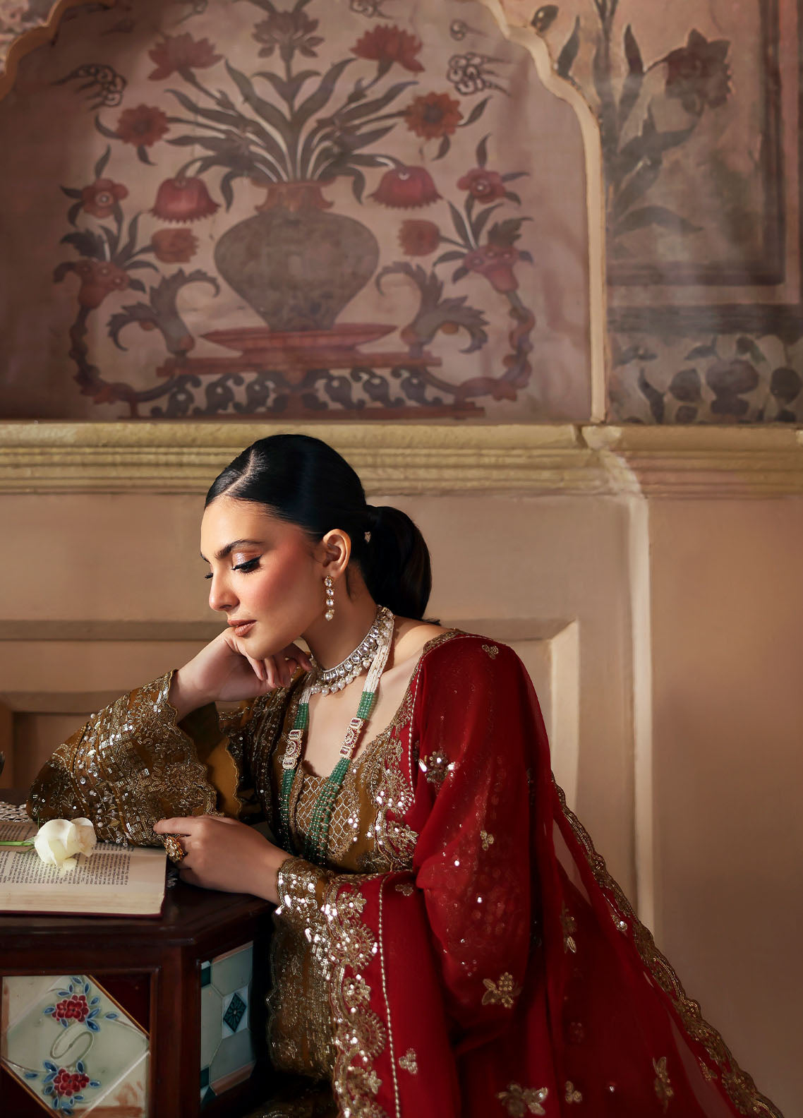 Gulaal | I Evayna Embroidered Chiffon | Dinara - Official Gulaal stockist in UK - Sakeena London