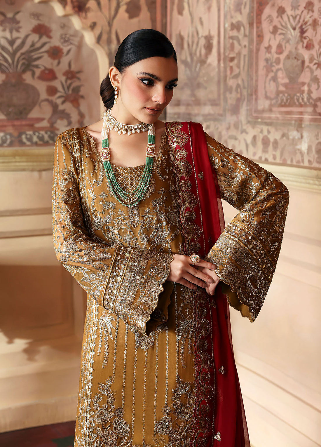 Gulaal | I Evayna Embroidered Chiffon | Dinara - Official Gulaal stockist in UK - Sakeena London