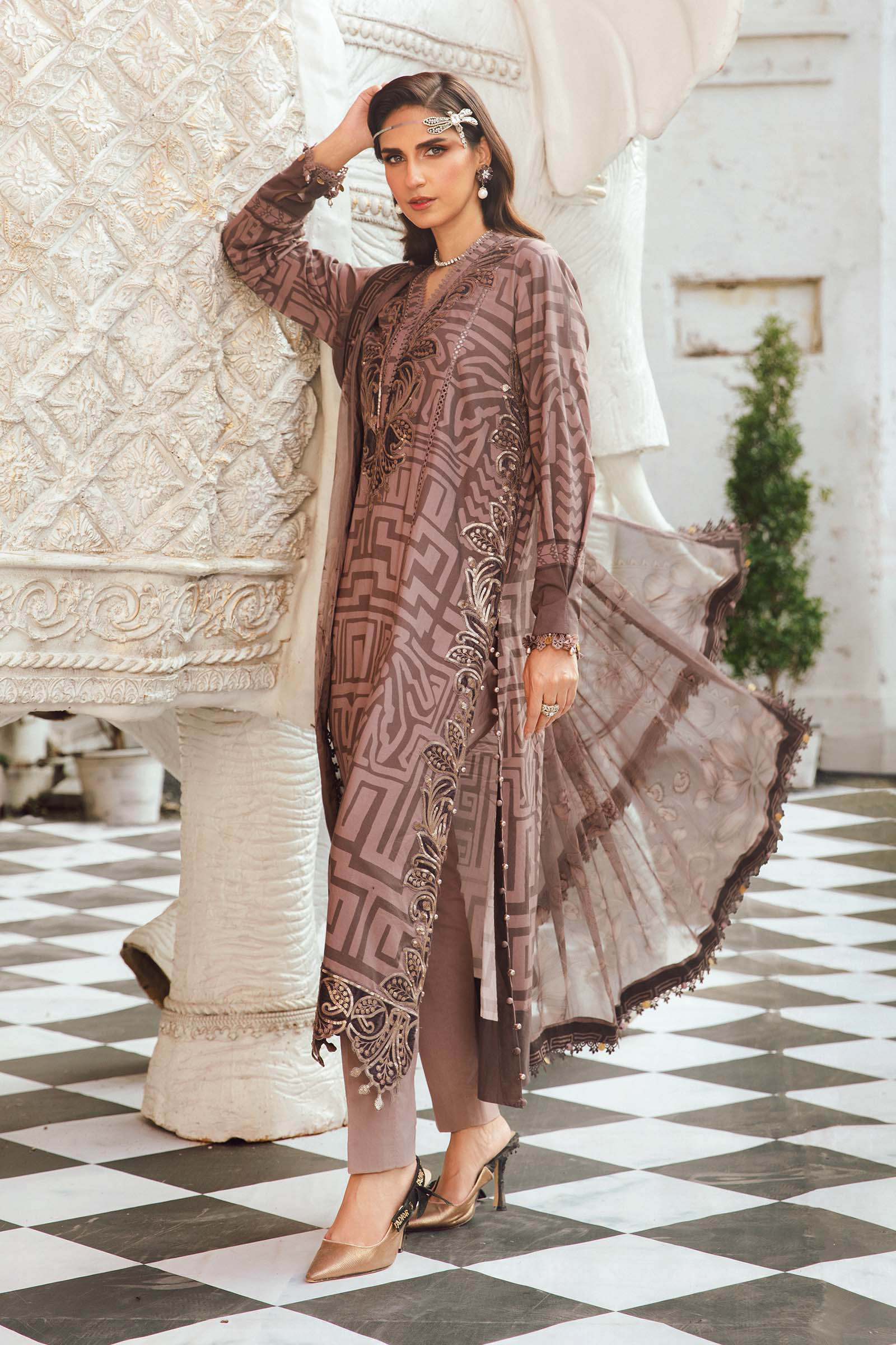 Maria B | M Prints Winter 25 | MPT-2703-B - Official Maria B stockist in UK - Sakeena London