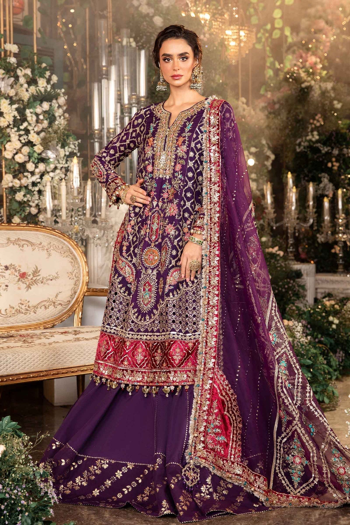 Maria B | Embroidered Formals 24 | Organza Suit | BD-2903 - Official Maria B stockist in UK - Sakeena London