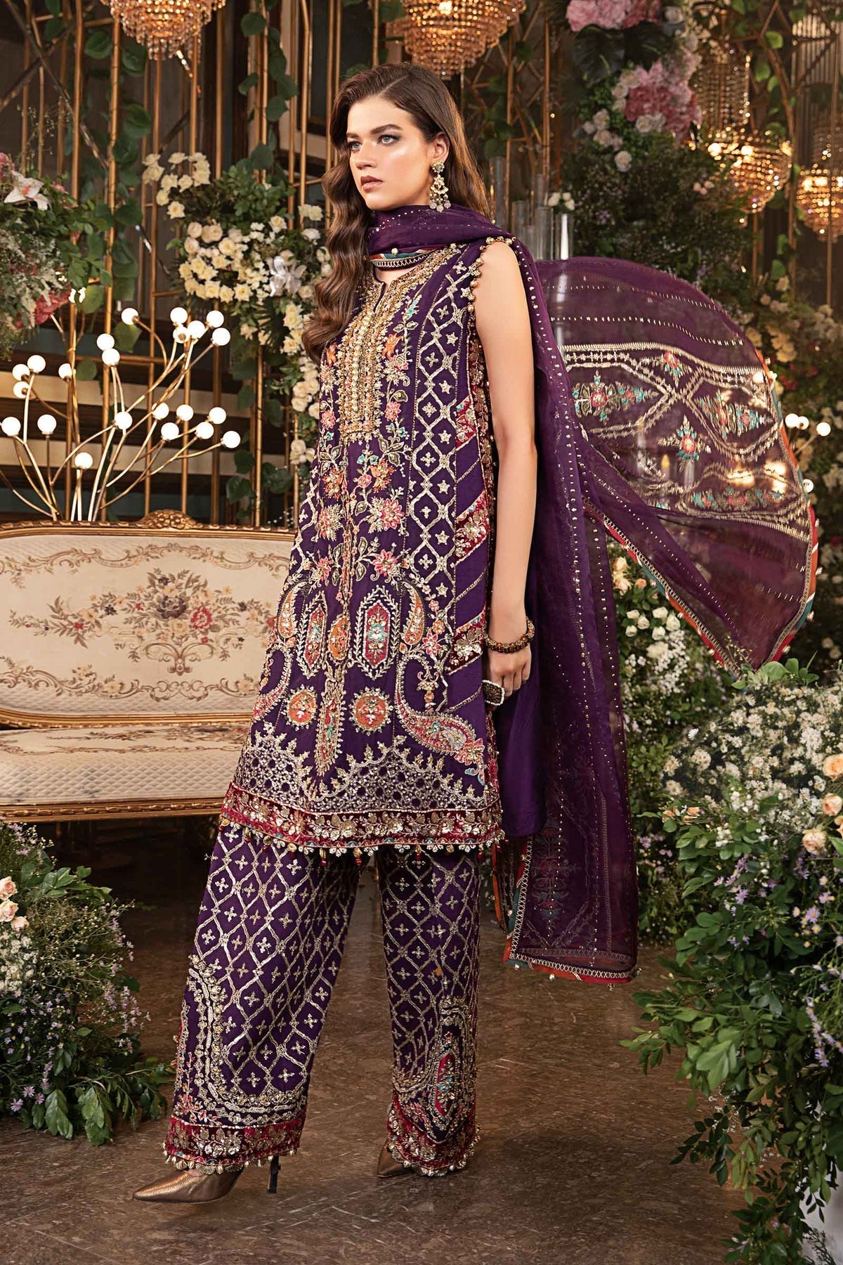 Maria B | Embroidered Formals 24 | Organza Suit | BD-2903 - Official Maria B stockist in UK - Sakeena London