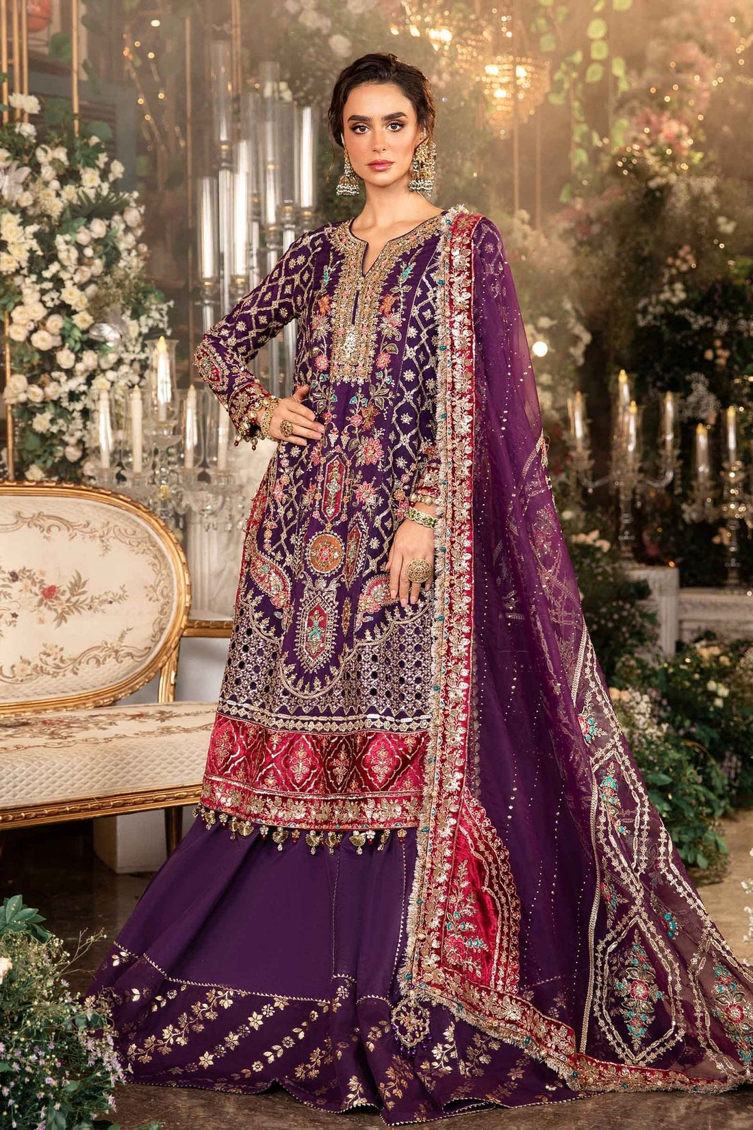 Maria B | Embroidered Formals 24 | Organza Suit | BD-2903 - Official Maria B stockist in UK - Sakeena London