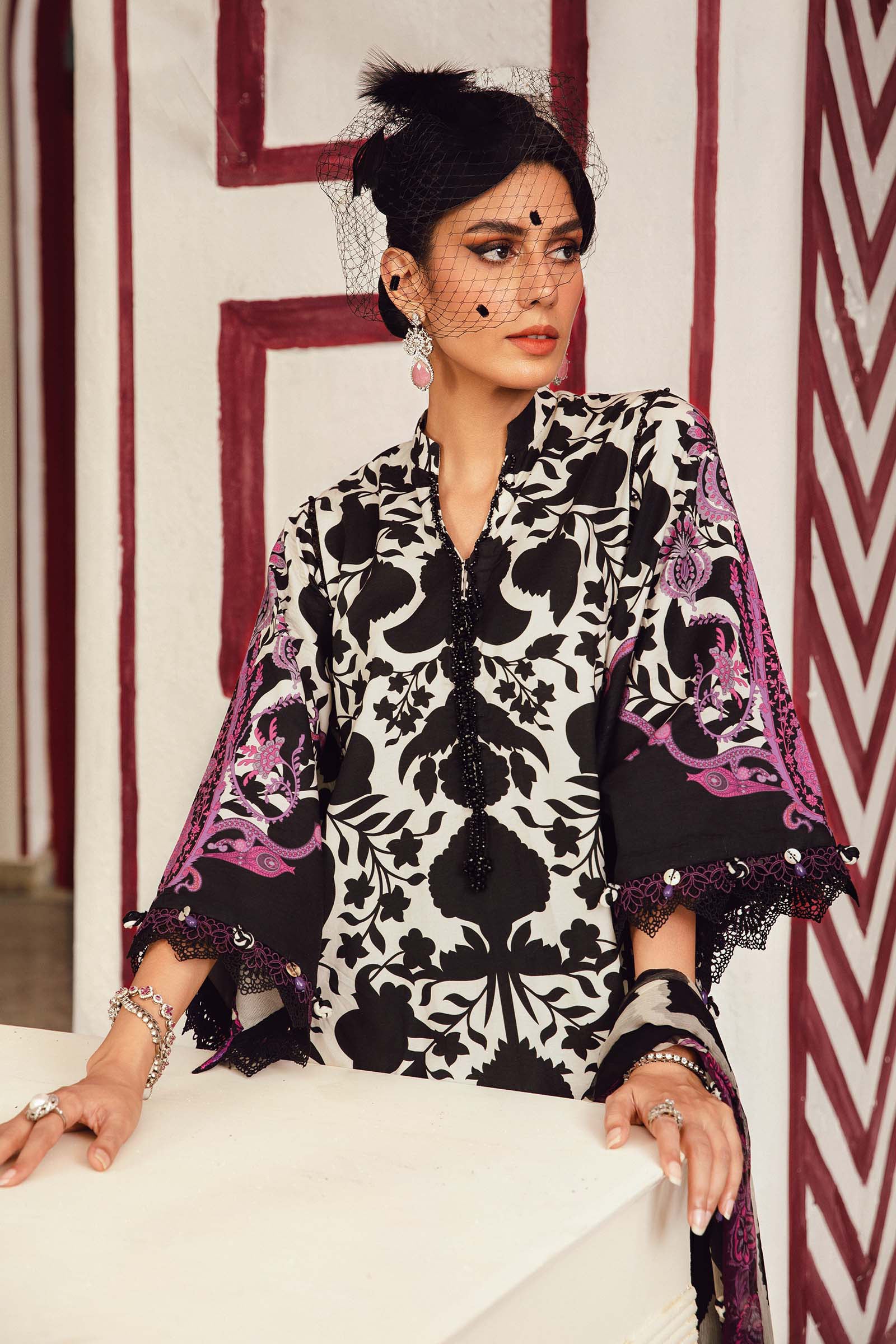 Maria B | M Prints Winter 25 | MPT-2704-B - Official Maria B stockist in UK - Sakeena London