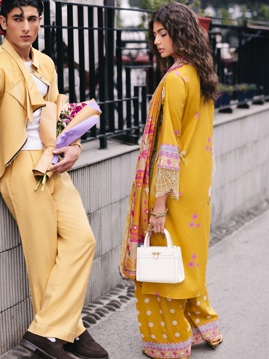 Mahnur | Broadway Luxury Lawn 25 | Buttercup - Official Mahnur stockist in UK - Sakeena London