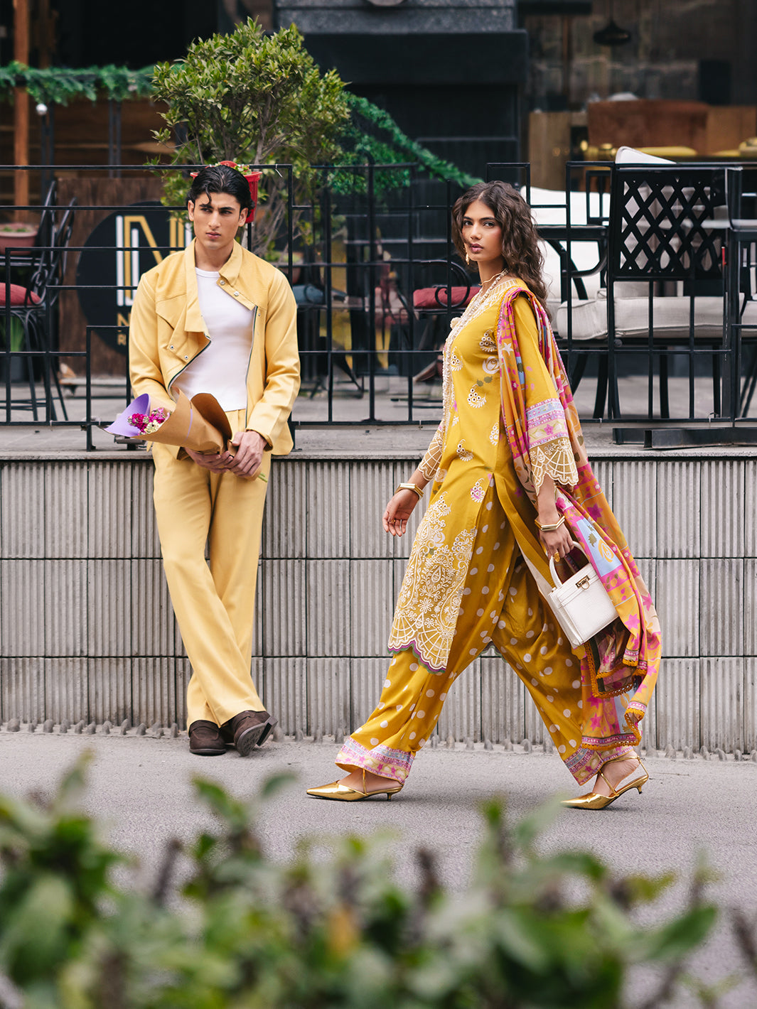 Mahnur | Broadway Luxury Lawn 25 | Buttercup - Official Mahnur stockist in UK - Sakeena London