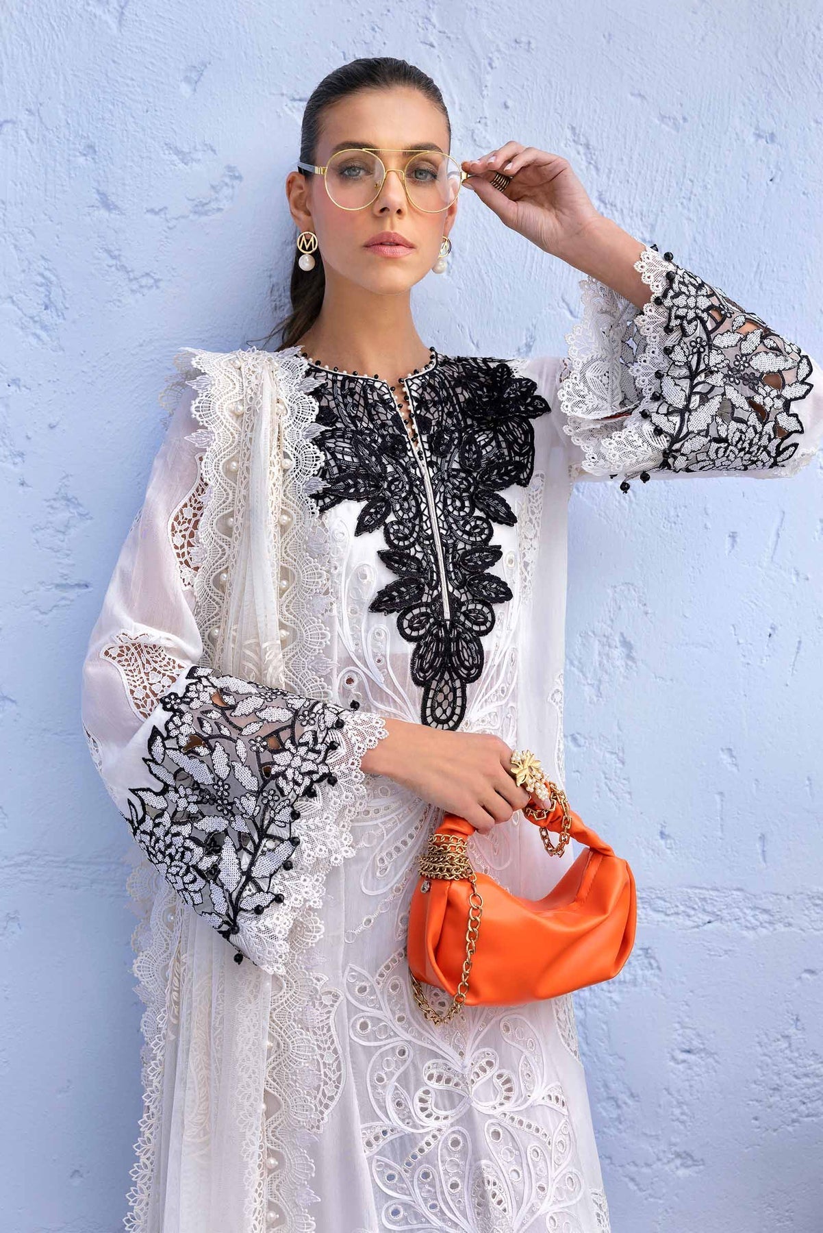 Maria B | Luxury Lawn 25 | D-2505-A - Official Maria B stockist in UK - Sakeena London