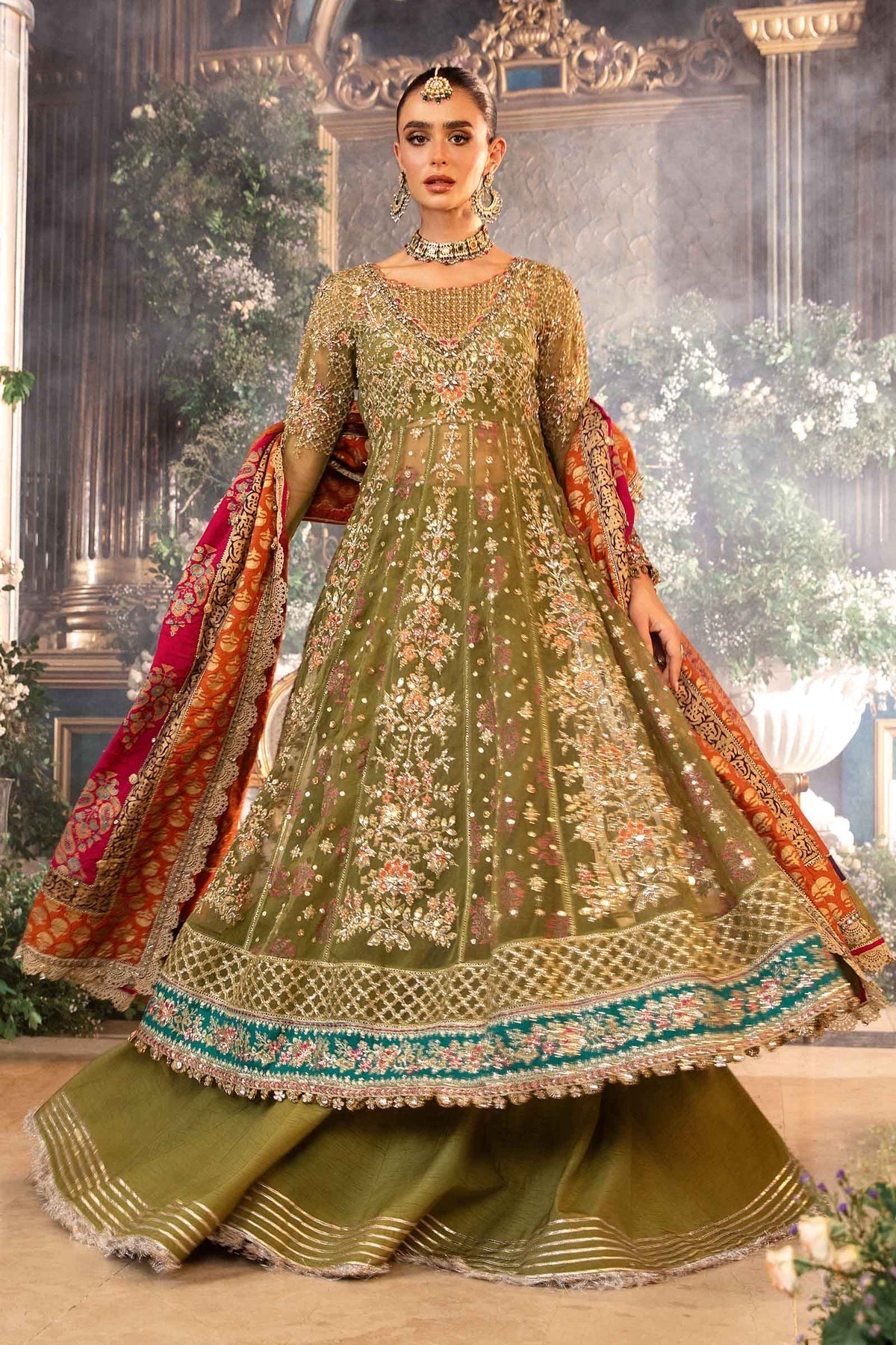 Maria B | Embroidered Formals 24 | Organza Suit | BD-2906 - Official Maria B stockist in UK - Sakeena London