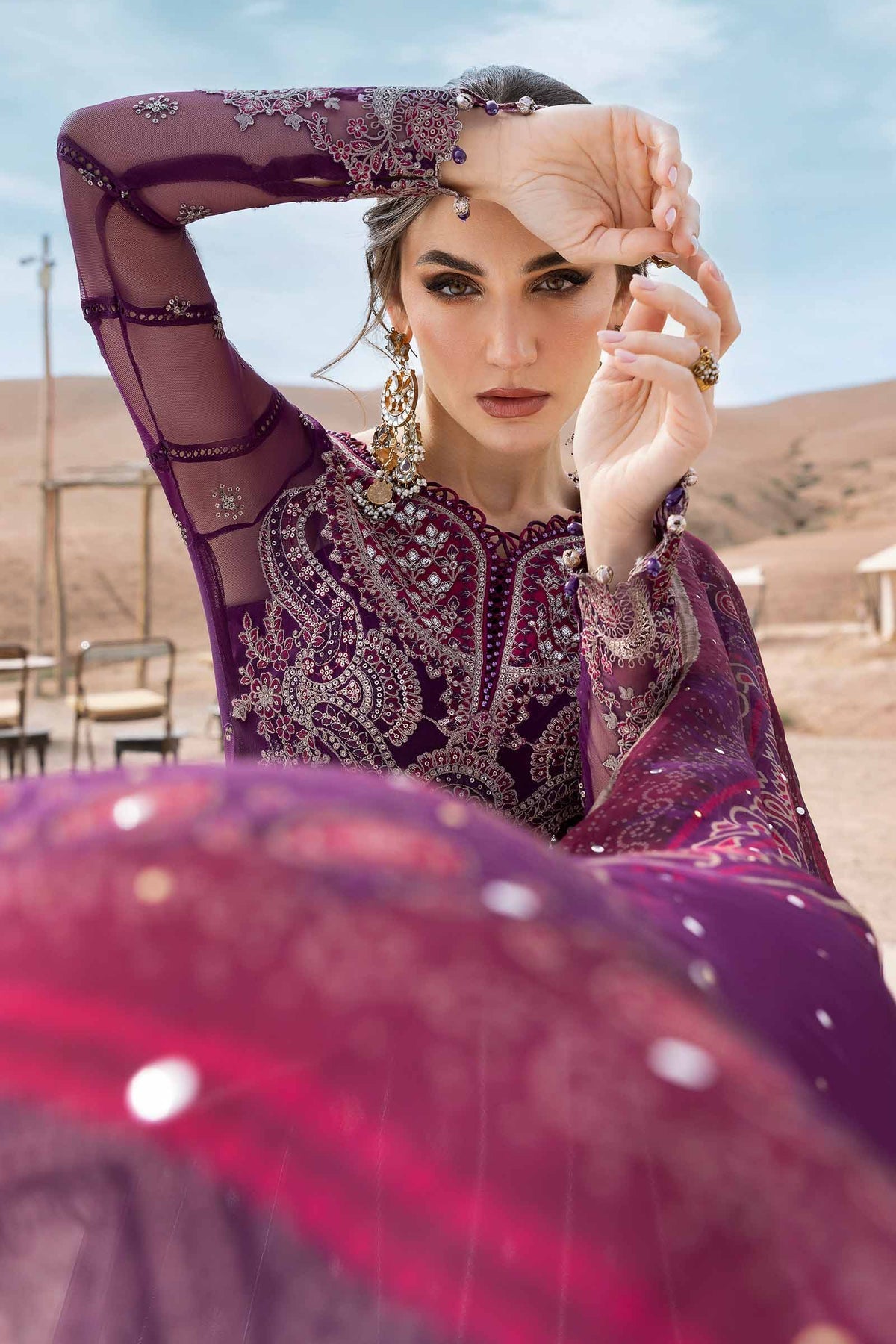 Maria B | Luxury Lawn 25 | D-2507-B - Official Maria B stockist in UK - Sakeena London