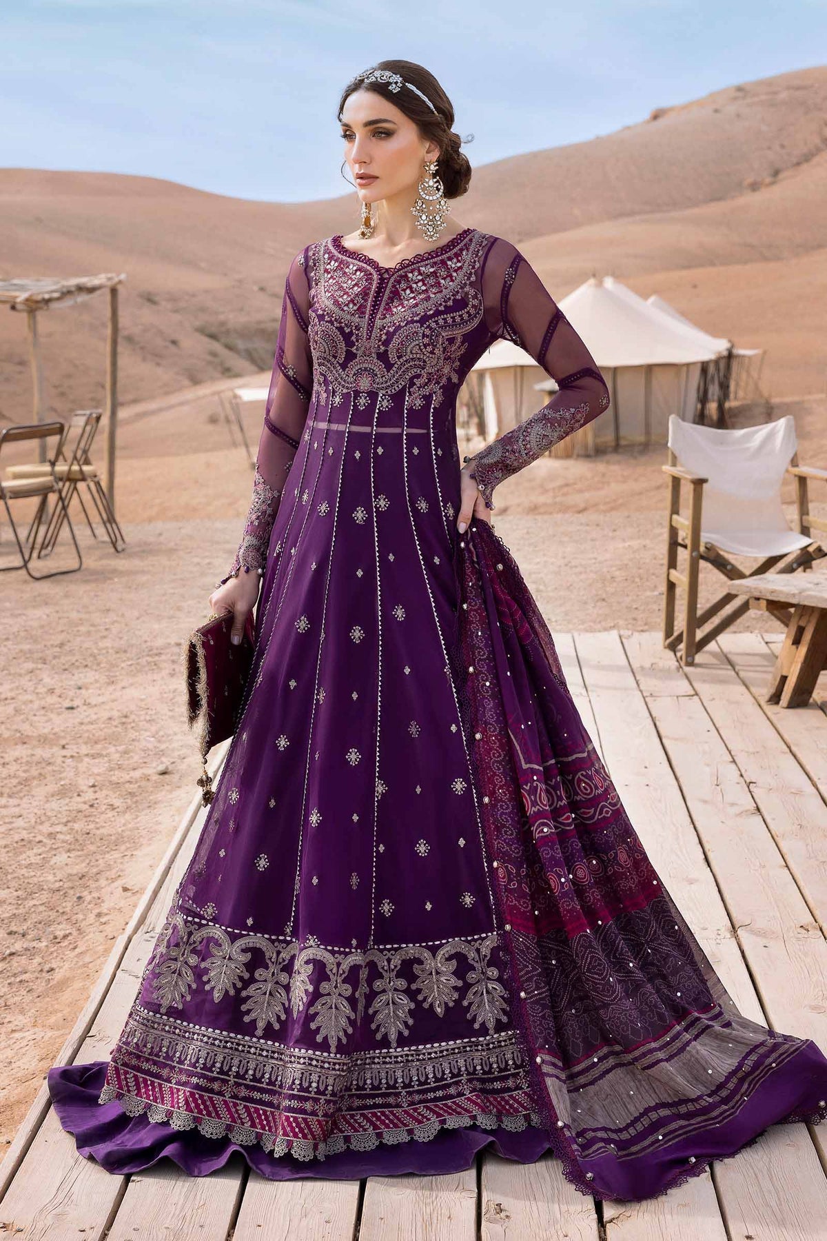 Maria B | Luxury Lawn 25 | D-2507-B - Official Maria B stockist in UK - Sakeena London