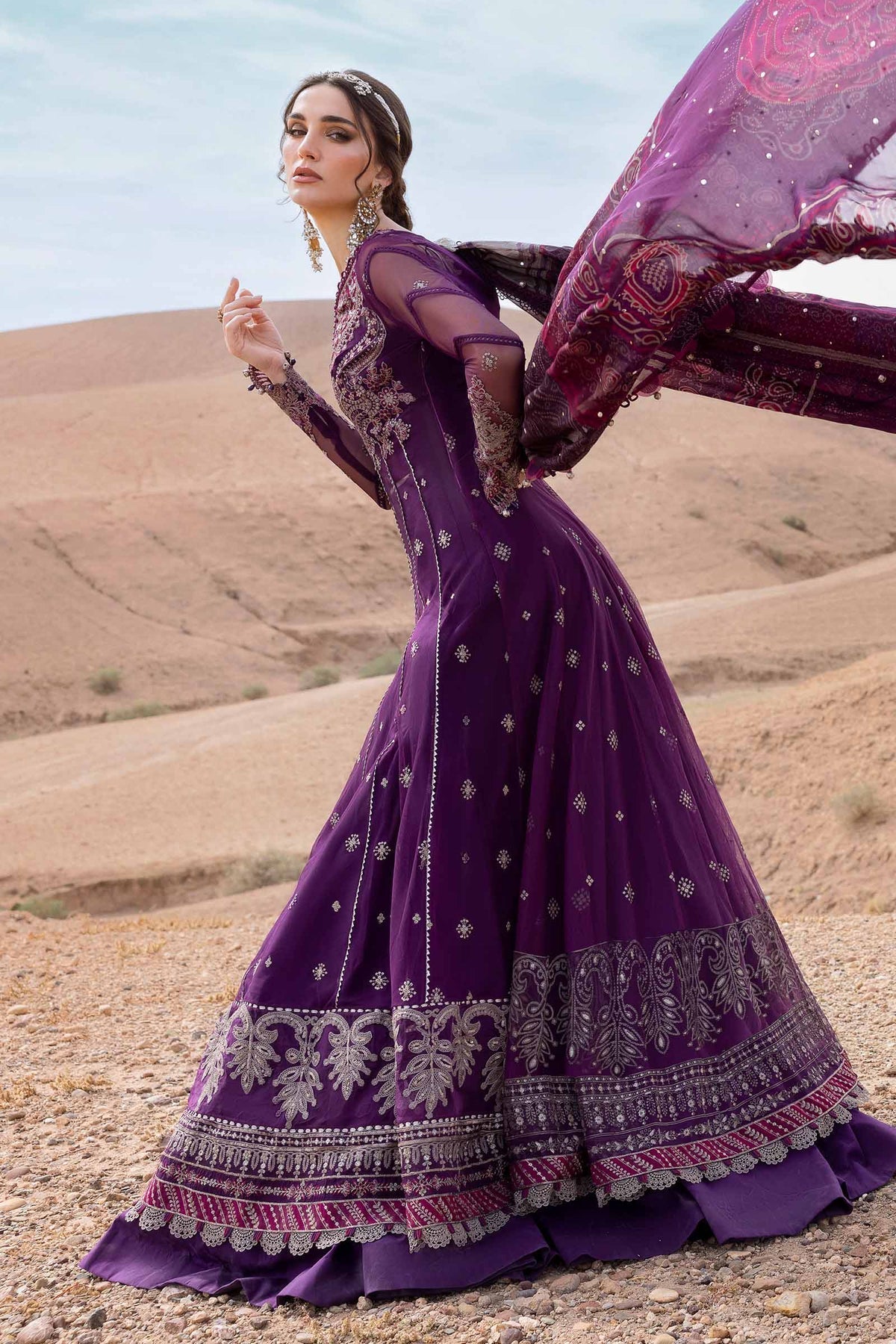 Maria B | Luxury Lawn 25 | D-2507-B - Official Maria B stockist in UK - Sakeena London