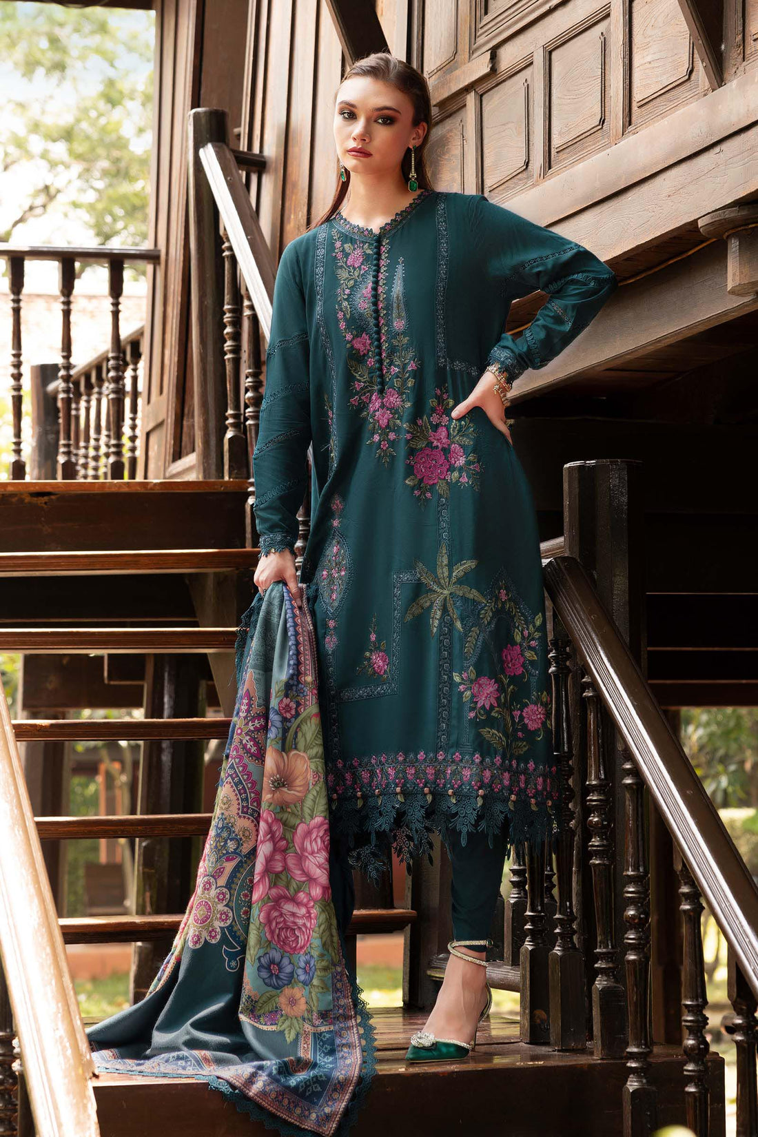 Maria B | M Prints Winter 25 | MPT-2807-B - Official Maria B stockist in UK - Sakeena London