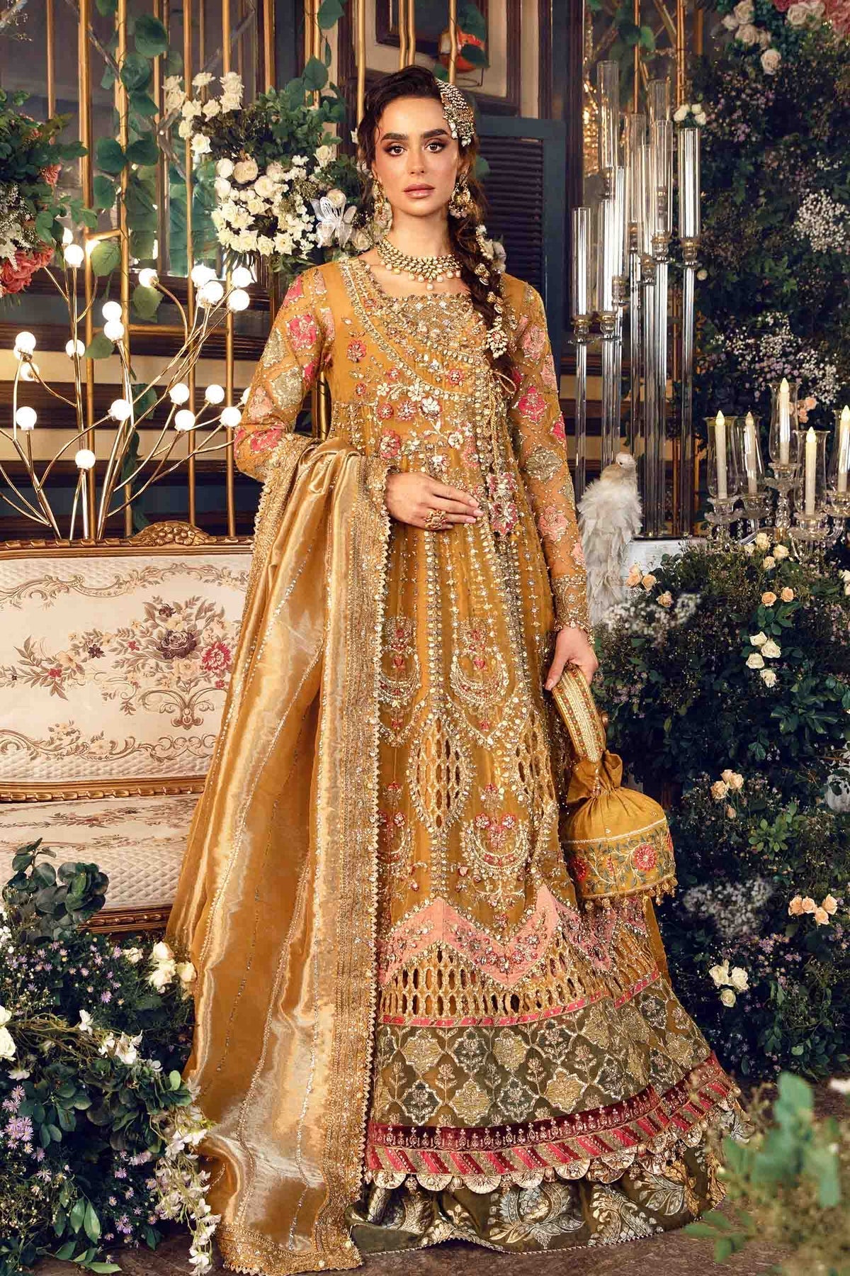 Maria B | Embroidered Formals 24 | Organza Suit | BD-2907 - Official Maria B stockist in UK - Sakeena London