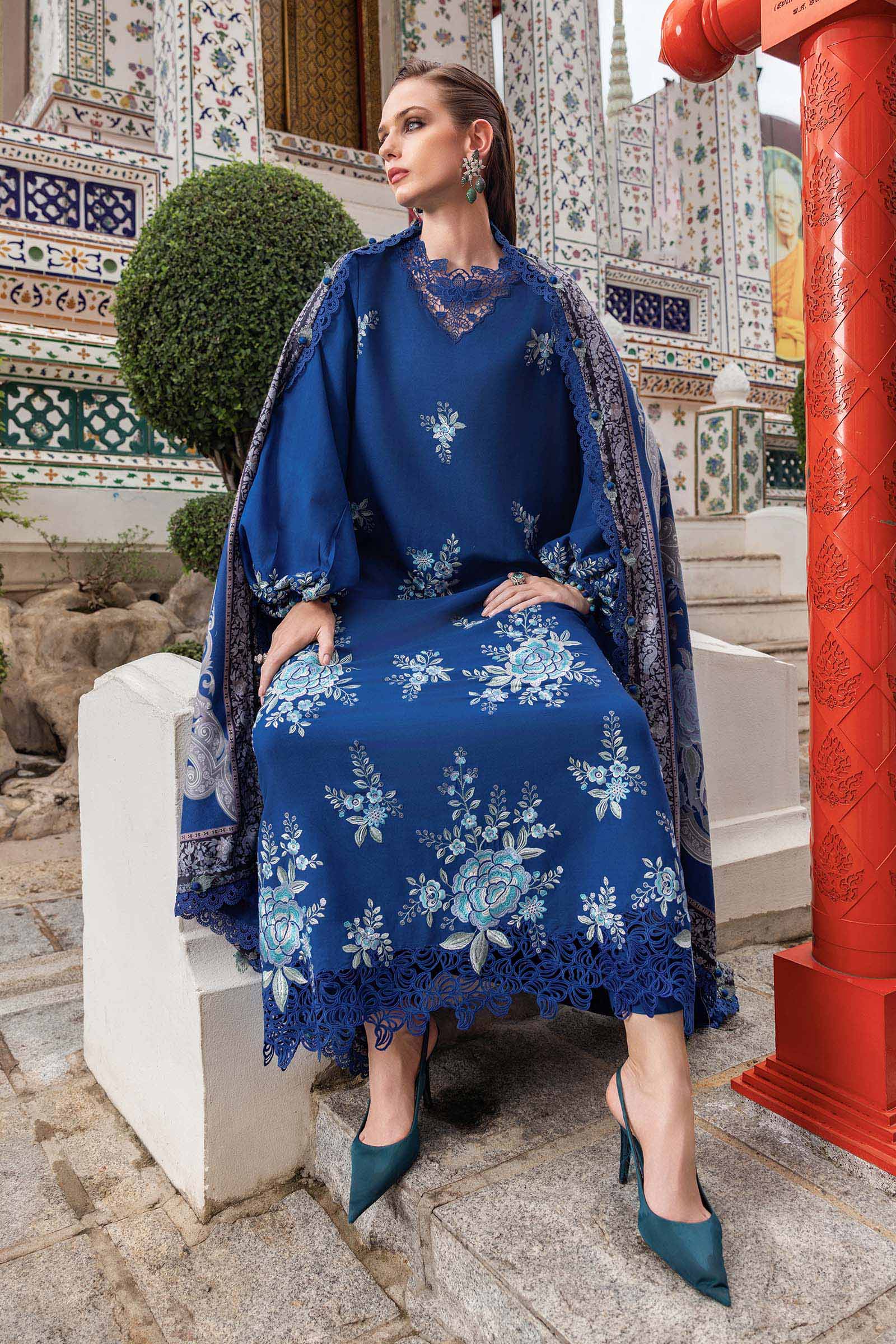 Maria B | M Prints Winter 25 | MPT-2808-B - Official Maria B stockist in UK - Sakeena London
