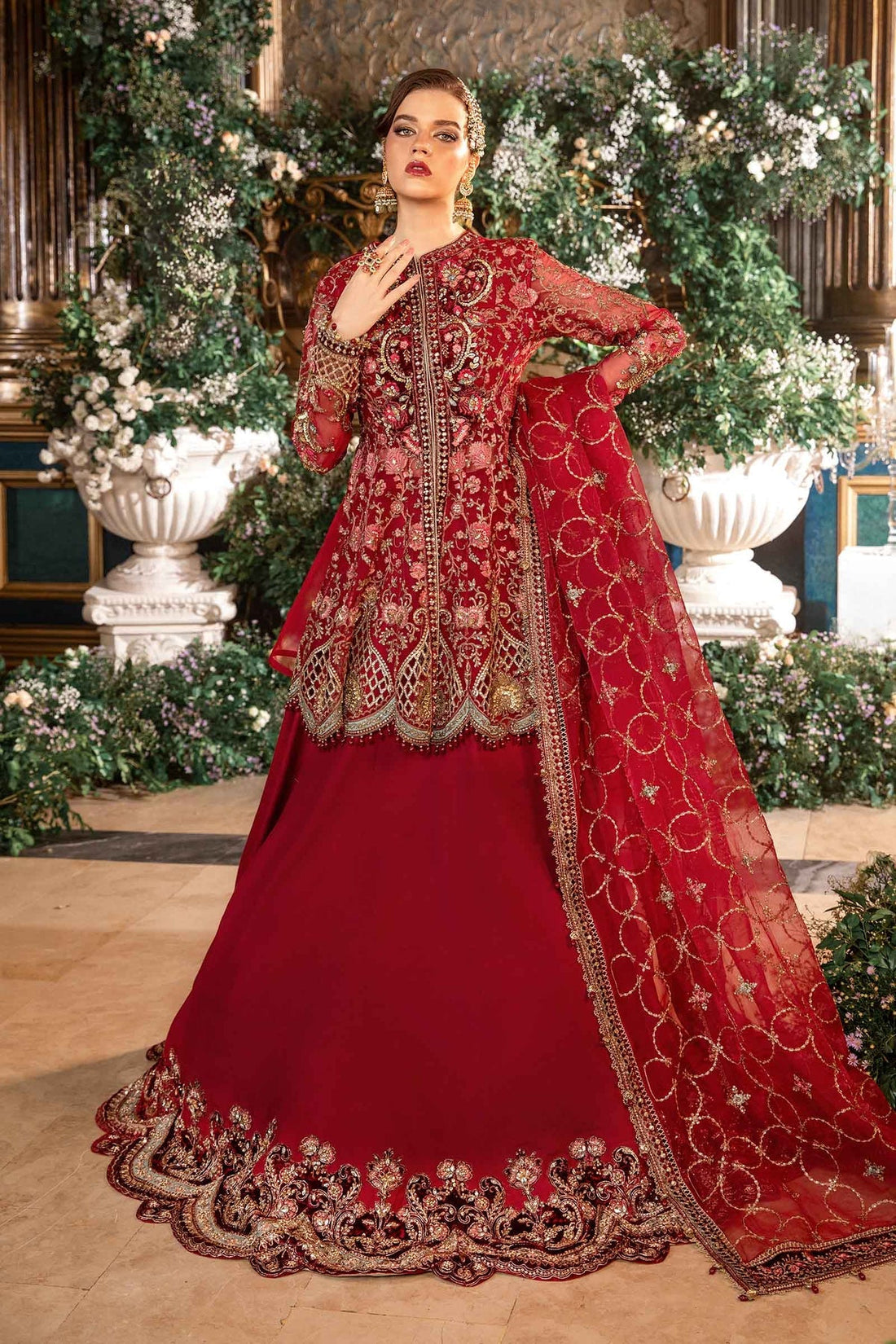 Maria B | Embroidered Formals 24 | Organza Suit | BD-2908 - Official Maria B stockist in UK - Sakeena London