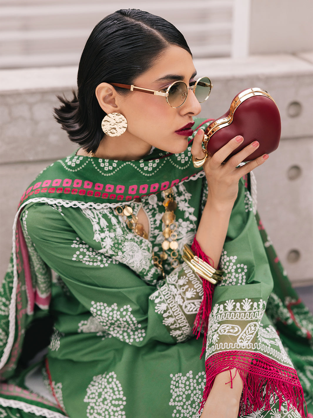 Mahnur | Broadway Luxury Lawn 25 | Sagebloom - Official Mahnur stockist in UK - Sakeena London