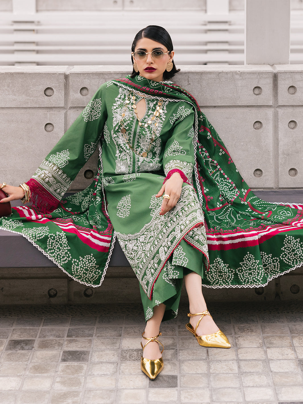Mahnur | Broadway Luxury Lawn 25 | Sagebloom - Official Mahnur stockist in UK - Sakeena London