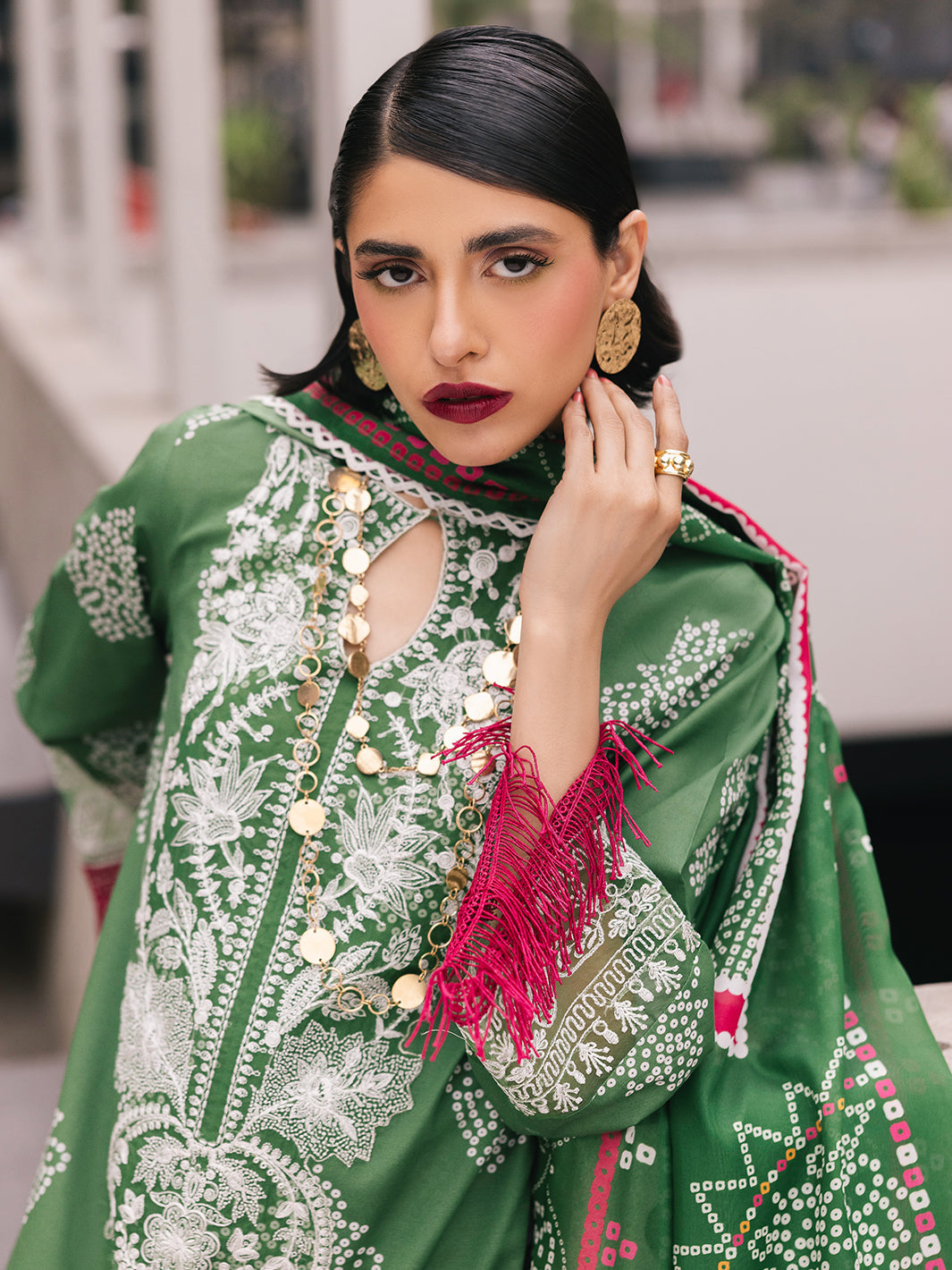 Mahnur | Broadway Luxury Lawn 25 | Sagebloom - Official Mahnur stockist in UK - Sakeena London