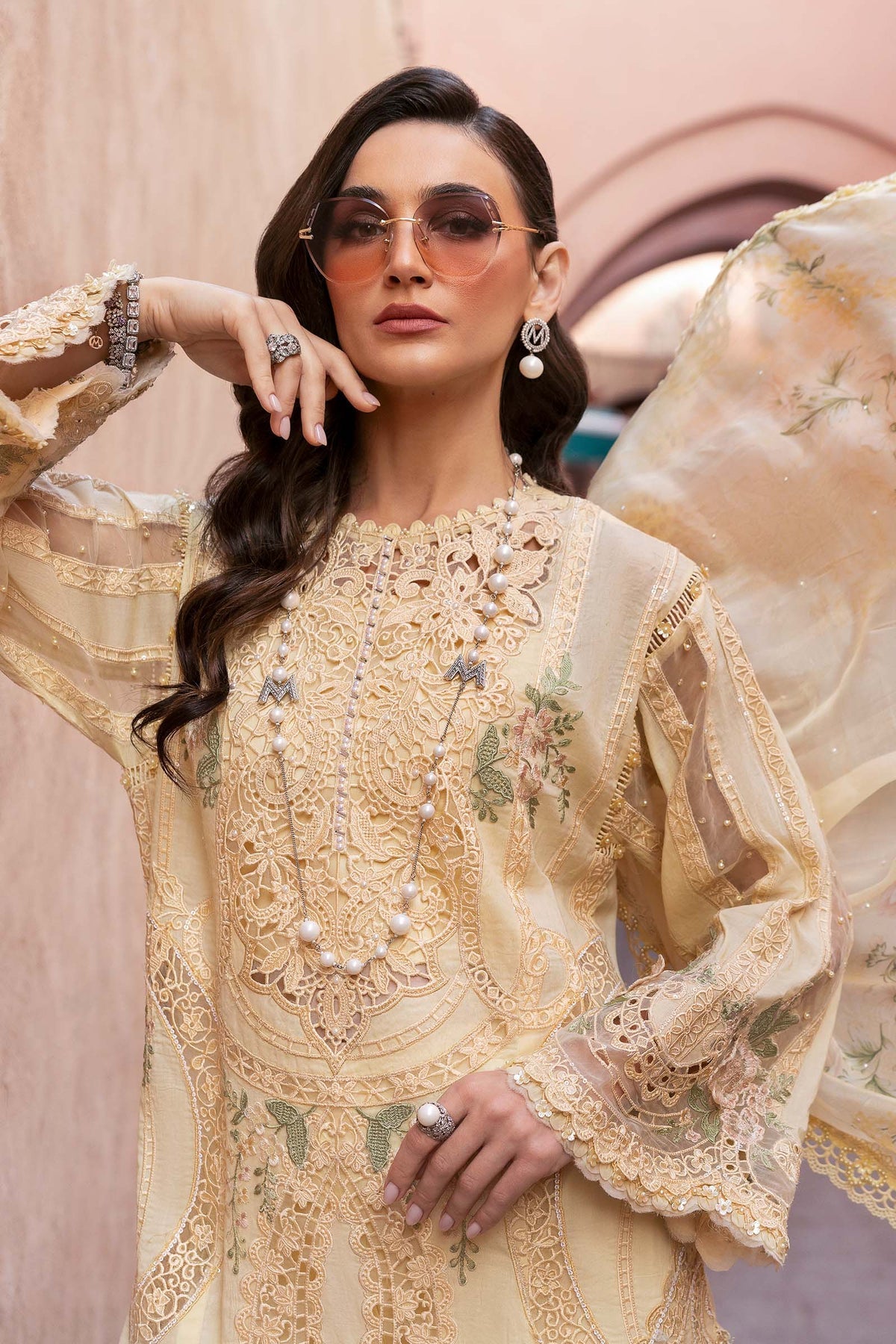 Maria B | Luxury Lawn 25 | D-2509-A - Official Maria B stockist in UK - Sakeena London