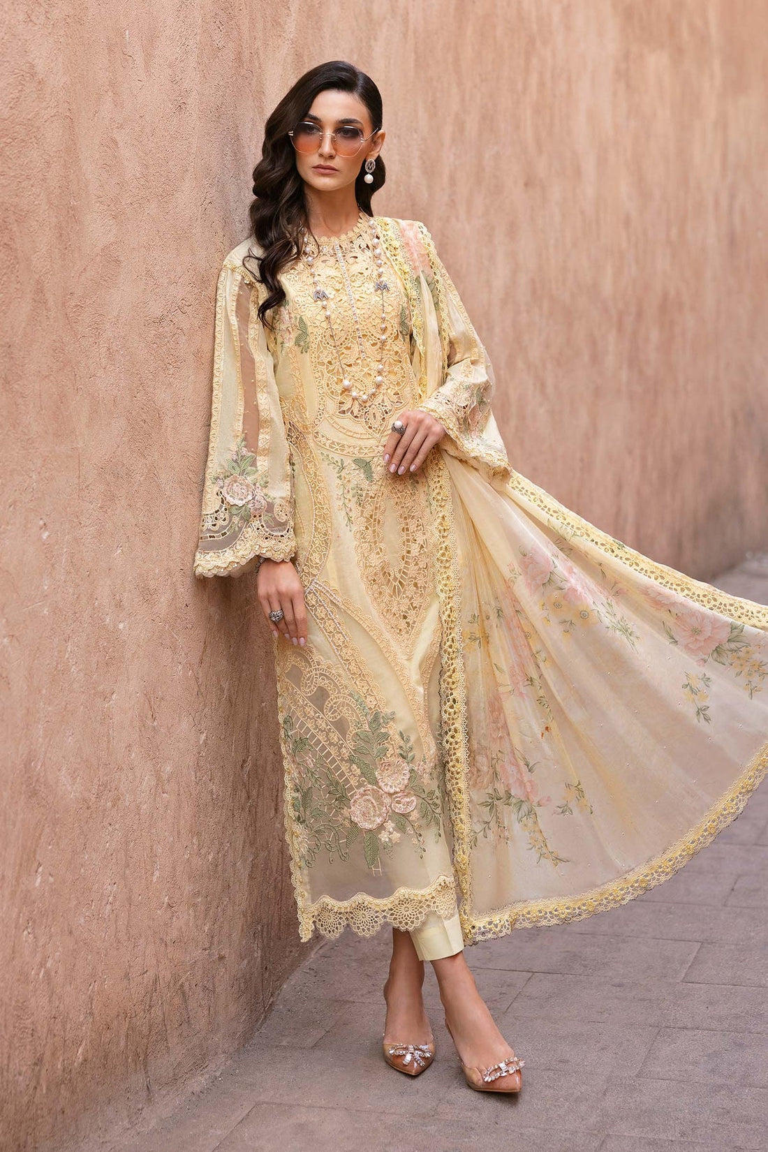 Maria B | Luxury Lawn 25 | D-2509-A - Official Maria B stockist in UK - Sakeena London