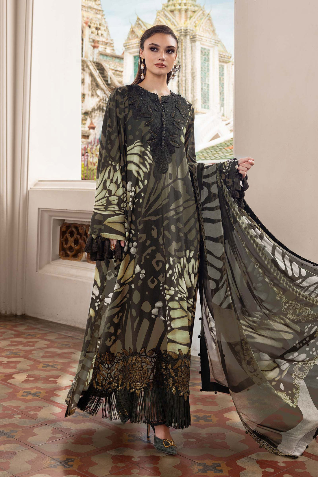 Maria B | M Prints Winter 25 | MPT-2809-A - Official Maria B stockist in UK - Sakeena London