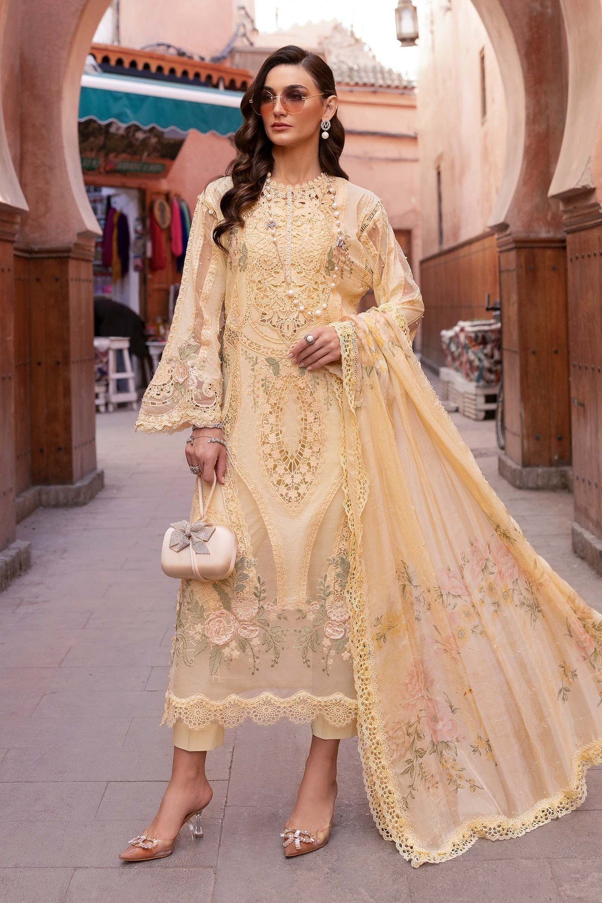 Maria B | Luxury Lawn 25 | D-2509-A - Official Maria B stockist in UK - Sakeena London