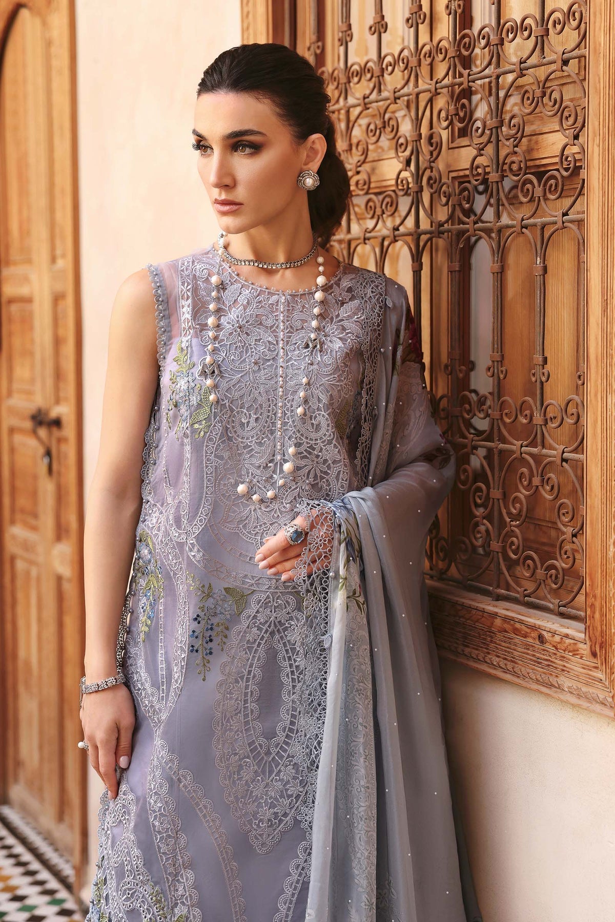 Maria B | Luxury Lawn 25 | D-2509-B - Official Maria B stockist in UK - Sakeena London