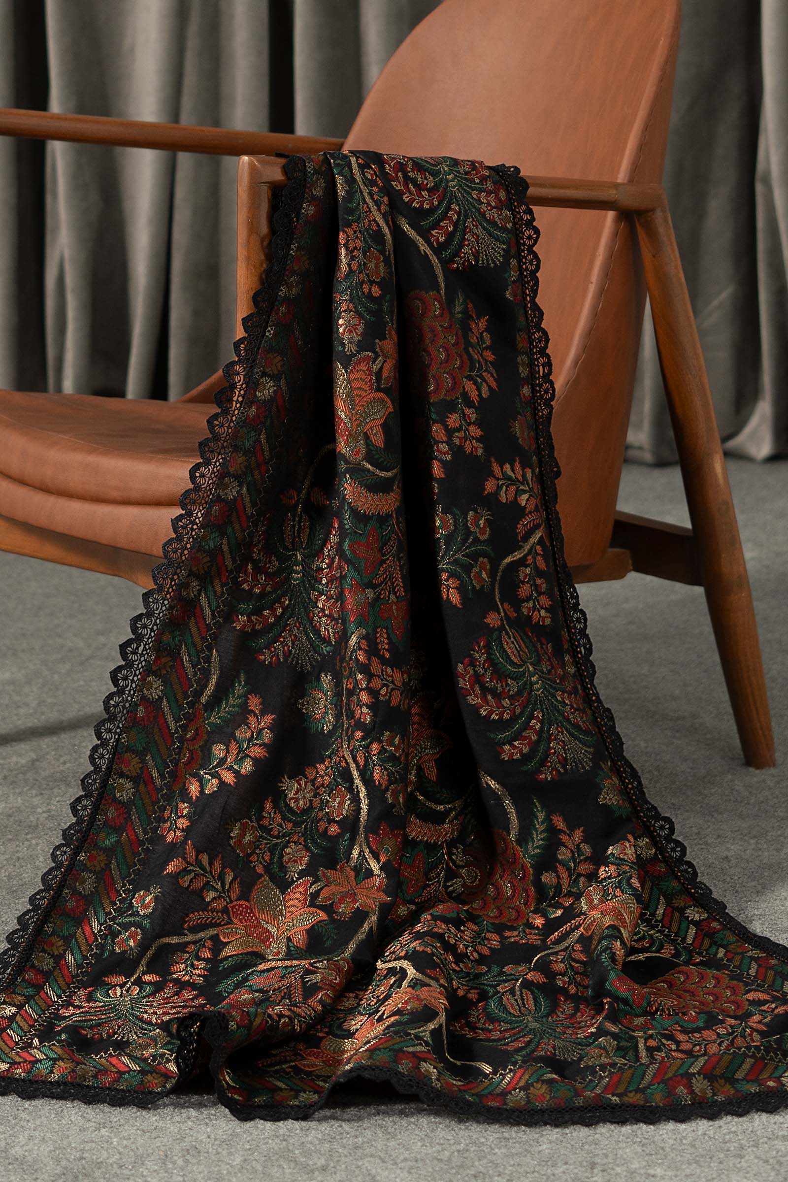 Maria B | Winter Luxe Pret 25 | WLS-1309-Black - Official Maria B stockist in UK - Sakeena London