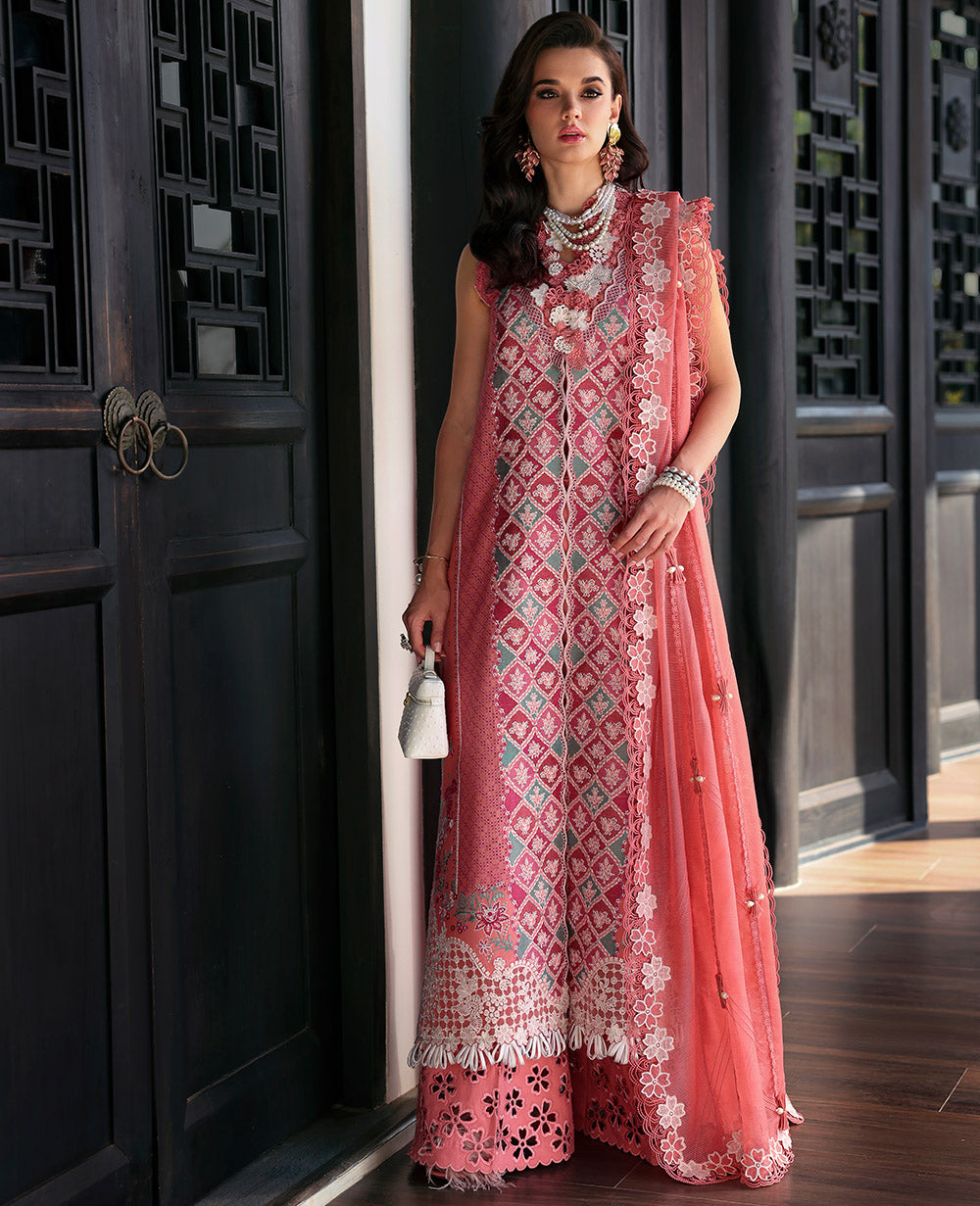 Republic Womenswear | Kalani Eid Luxury Lawn 25 | D1-A - Ayra - Official Republic Womenswear stockist in UK - Sakeena London