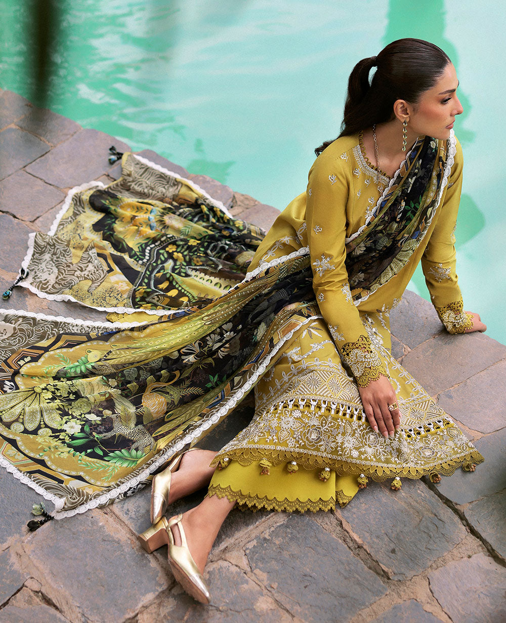 Republic Womenswear | Talia Luxury Lawn 25 | D1-A - Numa - Official Republic Womenswear stockist in UK - Sakeena London