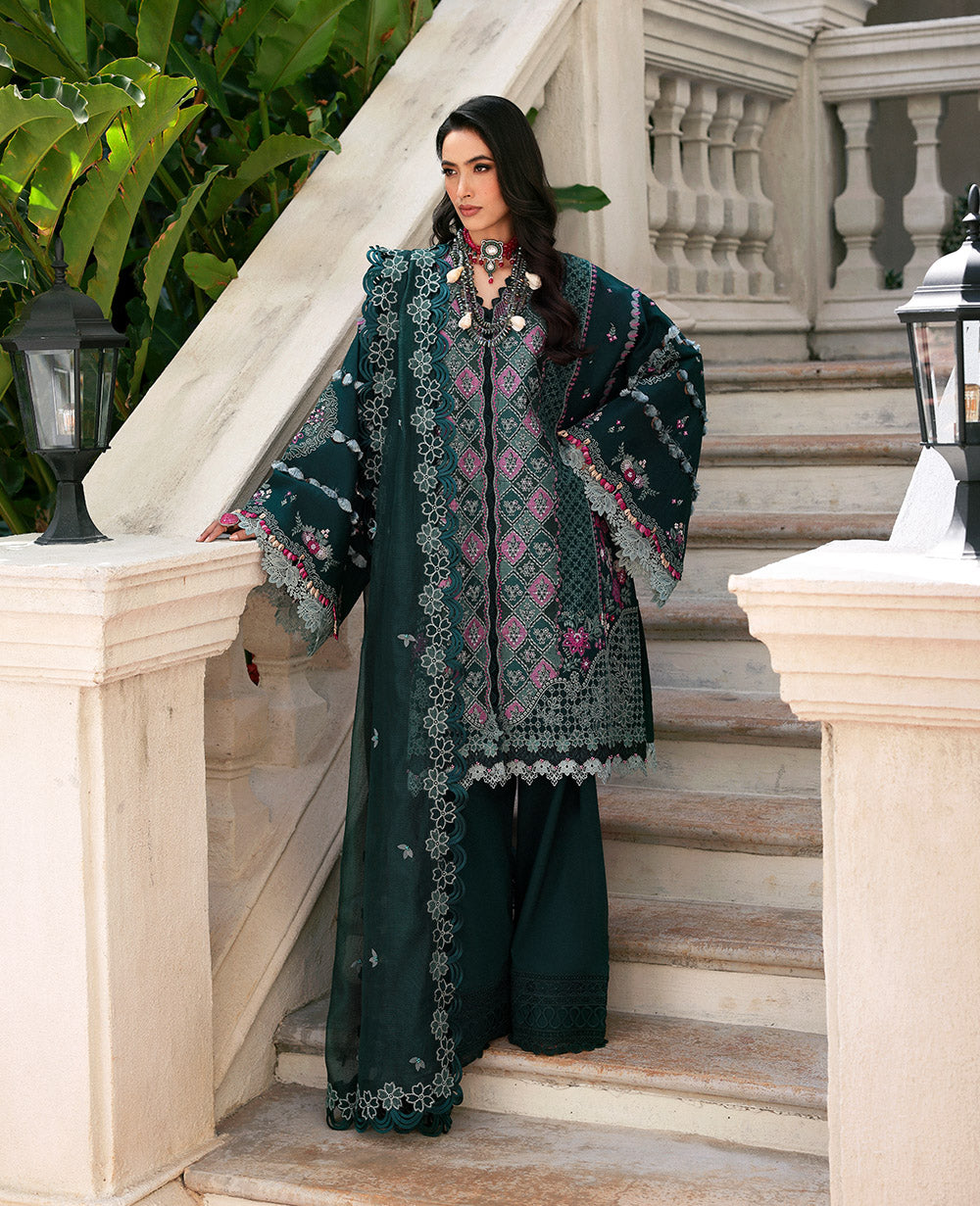 Republic Womenswear | Kalani Eid Luxury Lawn 25 | D1-B - Zehra - Official Republic Womenswear stockist in UK - Sakeena London