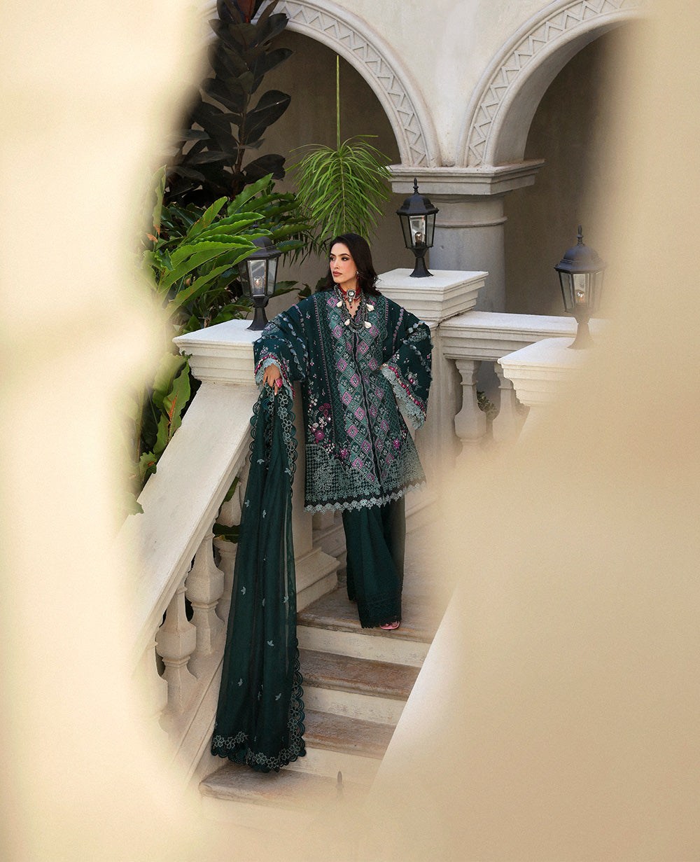 Republic Womenswear | Kalani Eid Luxury Lawn 25 | D1-B - Zehra - Official Republic Womenswear stockist in UK - Sakeena London