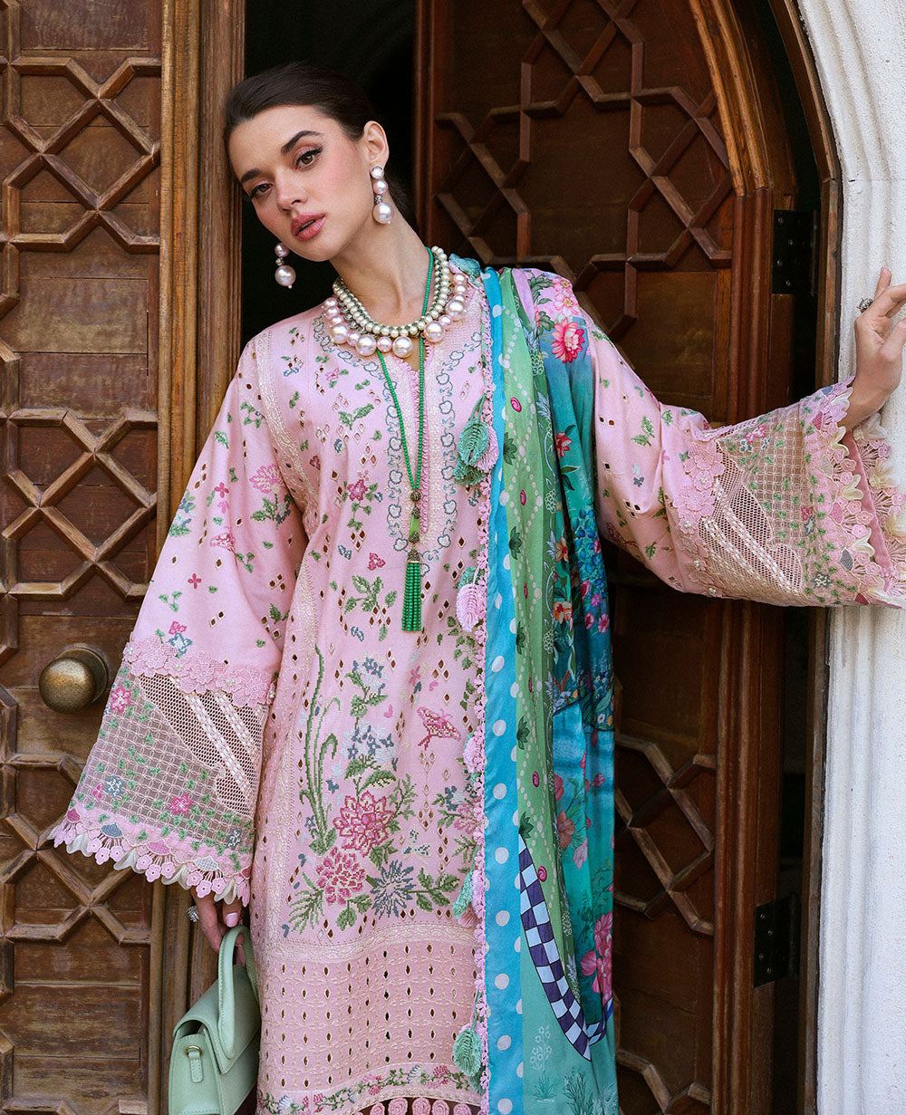Republic Womenswear | Kalani Eid Luxury Lawn 25 | D5-A - Meher - Official Republic Womenswear stockist in UK - Sakeena London