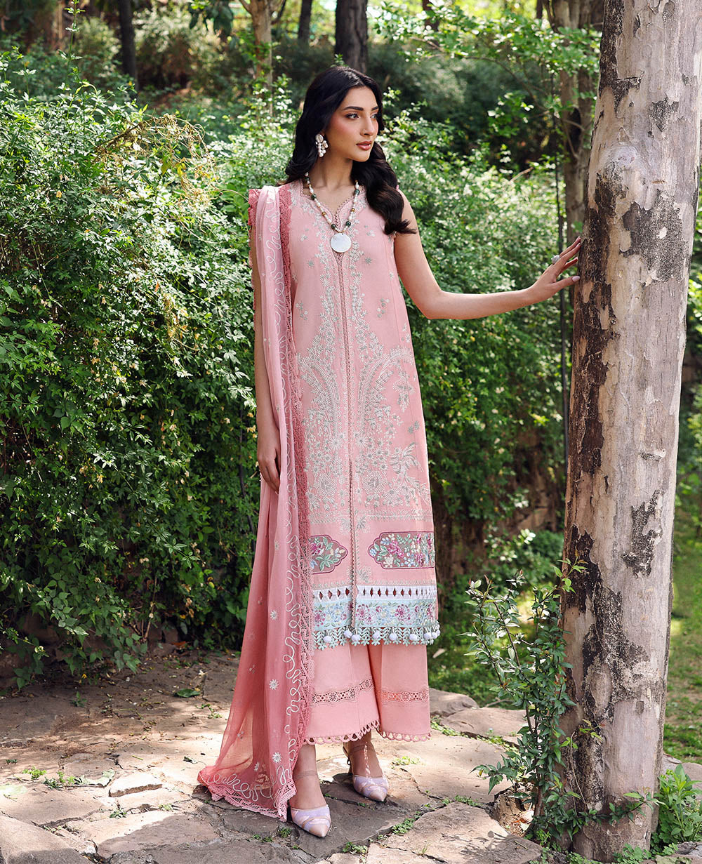 Republic Womenswear | Talia Luxury Lawn 25 | D7-A - Ora - Official Republic Womenswear stockist in UK - Sakeena London