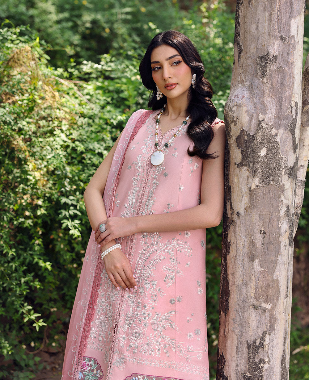 Republic Womenswear | Talia Luxury Lawn 25 | D7-A - Ora - Official Republic Womenswear stockist in UK - Sakeena London