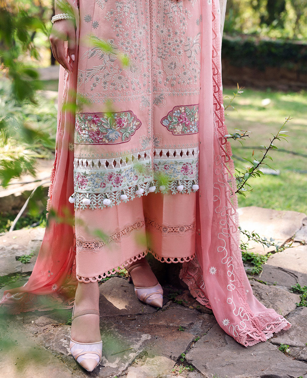 Republic Womenswear | Talia Luxury Lawn 25 | D7-A - Ora - Official Republic Womenswear stockist in UK - Sakeena London