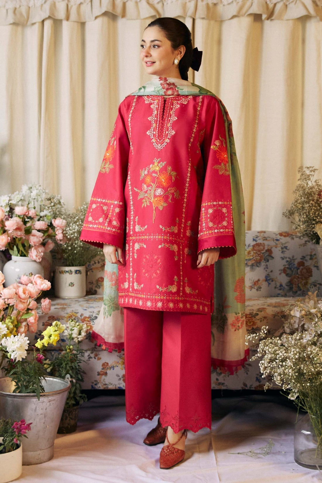 Zara Shahjahan | Coco Lawn Vol 2 | DAHLIA-1A - Official Zara Shahjahan stockist in UK - Sakeena London