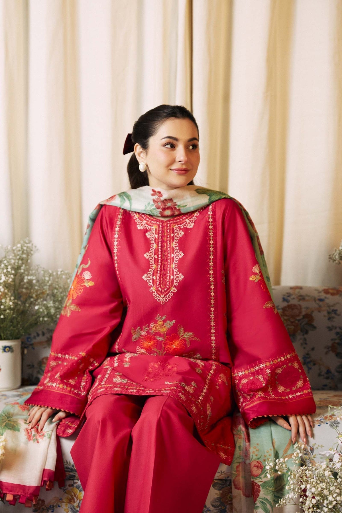 Zara Shahjahan | Coco Lawn Vol 2 | DAHLIA-1A - Official Zara Shahjahan stockist in UK - Sakeena London