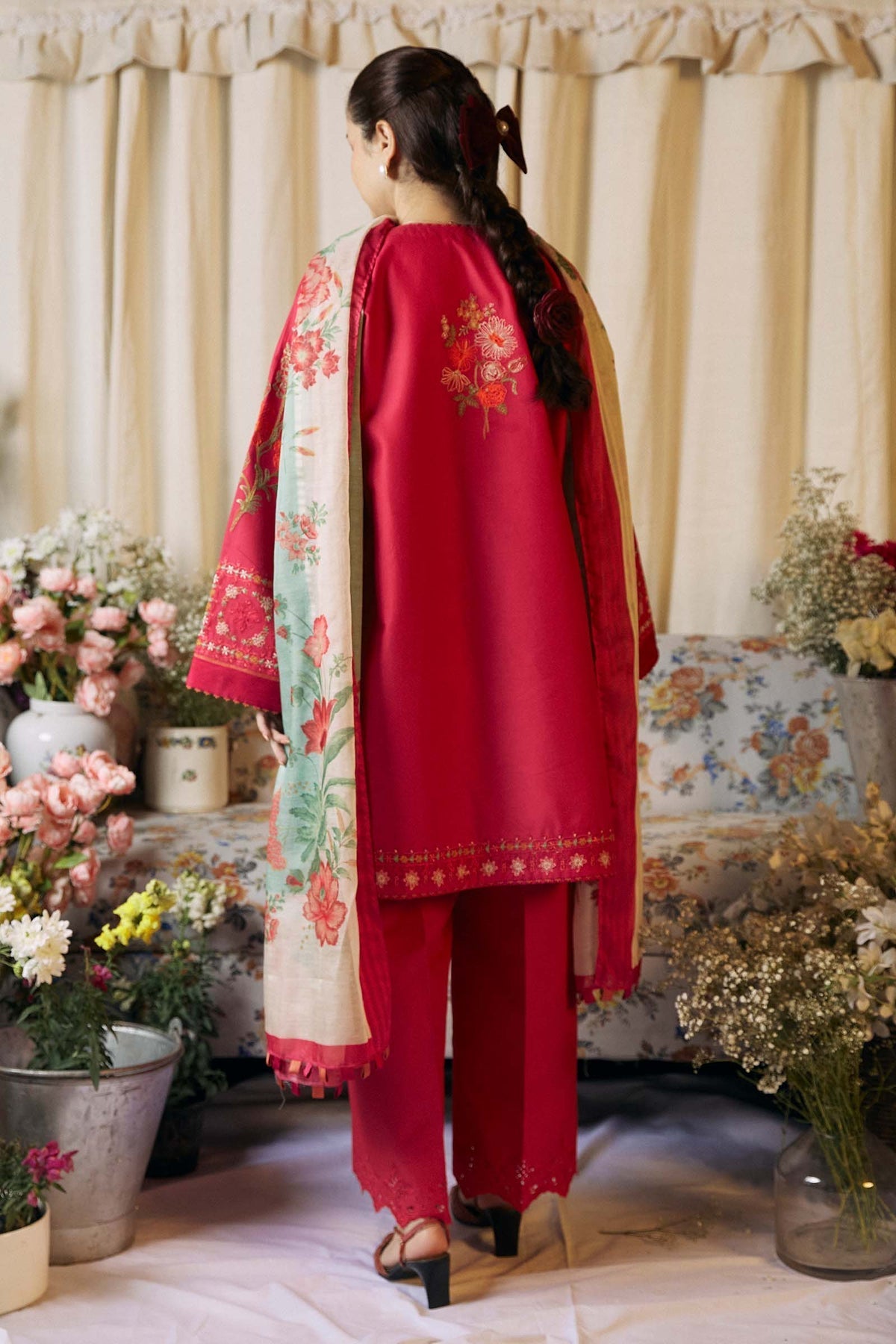 Zara Shahjahan | Coco Lawn Vol 2 | DAHLIA-1A - Official Zara Shahjahan stockist in UK - Sakeena London