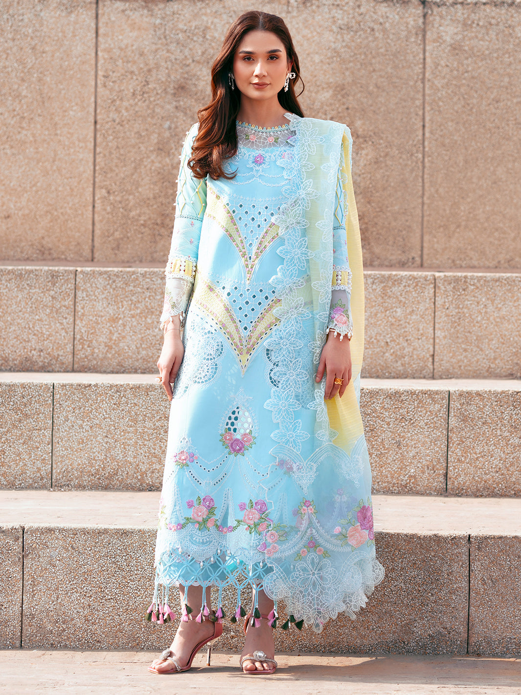 Parishay | Dil e Raqsam Festive Eid Lawn | DR-01 - Official Parishay stockist in UK - Sakeena London