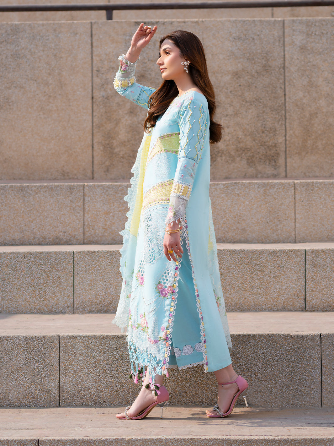 Parishay | Dil e Raqsam Festive Eid Lawn | DR-01 - Official Parishay stockist in UK - Sakeena London