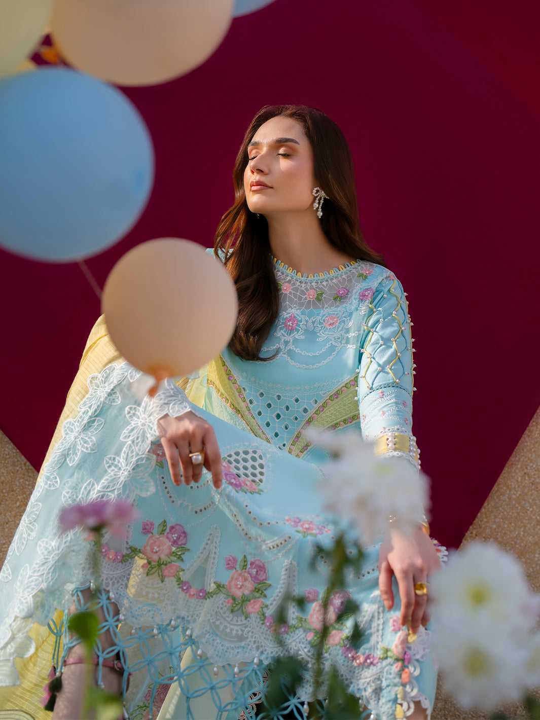 Parishay | Dil e Raqsam Festive Eid Lawn | DR-01 - Official Parishay stockist in UK - Sakeena London