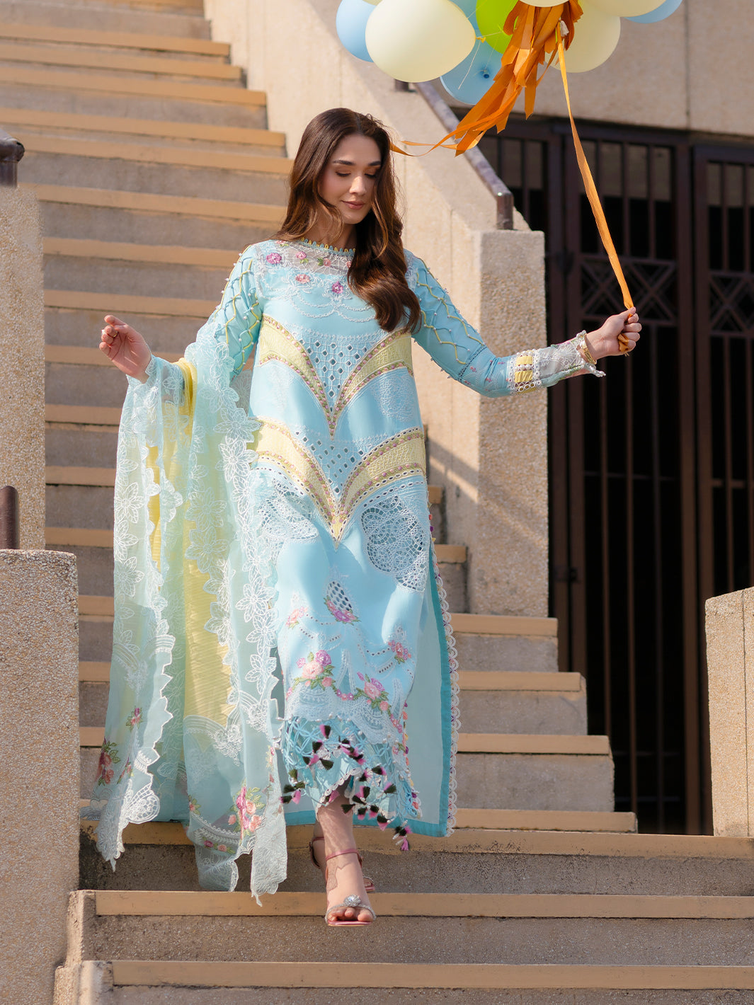 Parishay | Dil e Raqsam Festive Eid Lawn | DR-01 - Official Parishay stockist in UK - Sakeena London