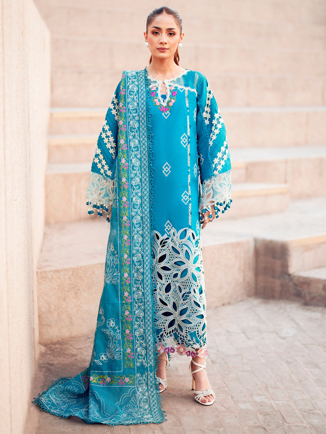 Parishay | Dil e Raqsam Festive Eid Lawn | DR-03 - Official Parishay stockist in UK - Sakeena London