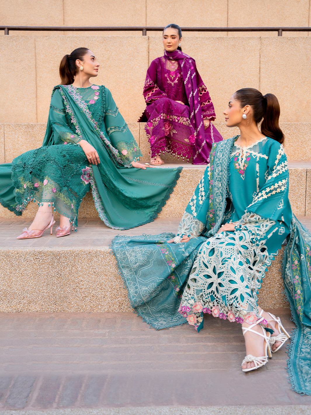 Parishay | Dil e Raqsam Festive Eid Lawn | DR-03 - Official Parishay stockist in UK - Sakeena London