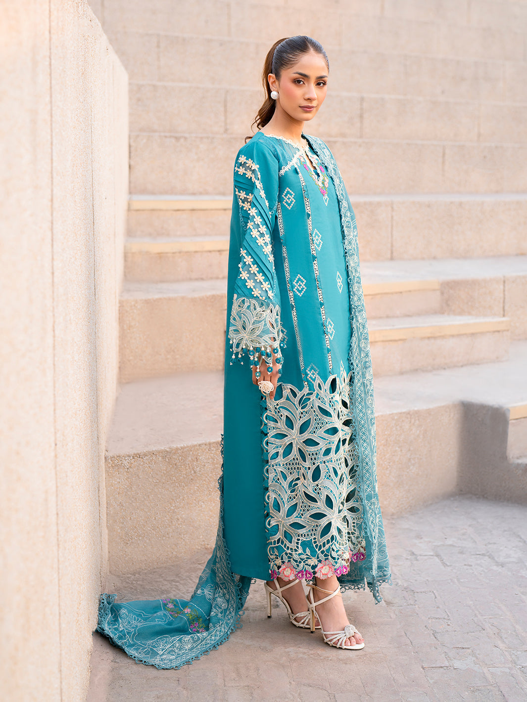 Parishay | Dil e Raqsam Festive Eid Lawn | DR-03 - Official Parishay stockist in UK - Sakeena London