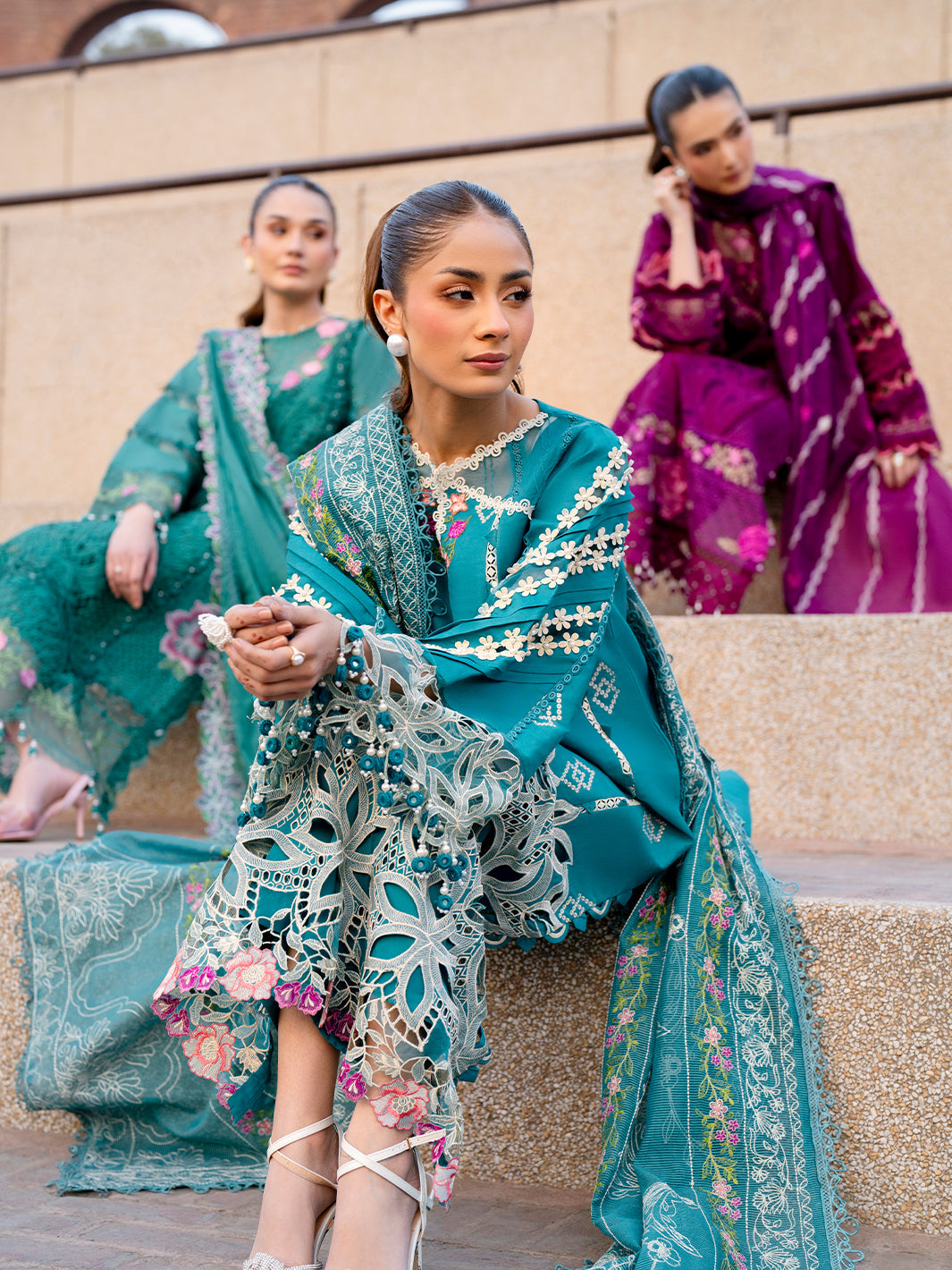 Parishay | Dil e Raqsam Festive Eid Lawn | DR-03 - Official Parishay stockist in UK - Sakeena London
