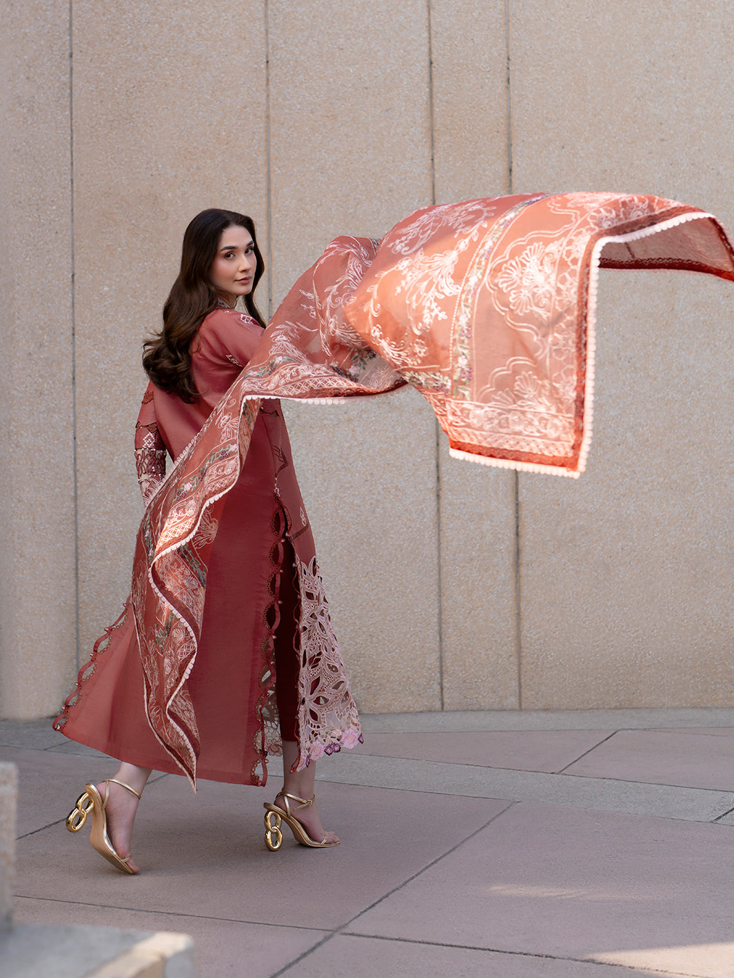 Parishay | Dil e Raqsam Festive Eid Lawn | DR-04 - Official Parishay stockist in UK - Sakeena London