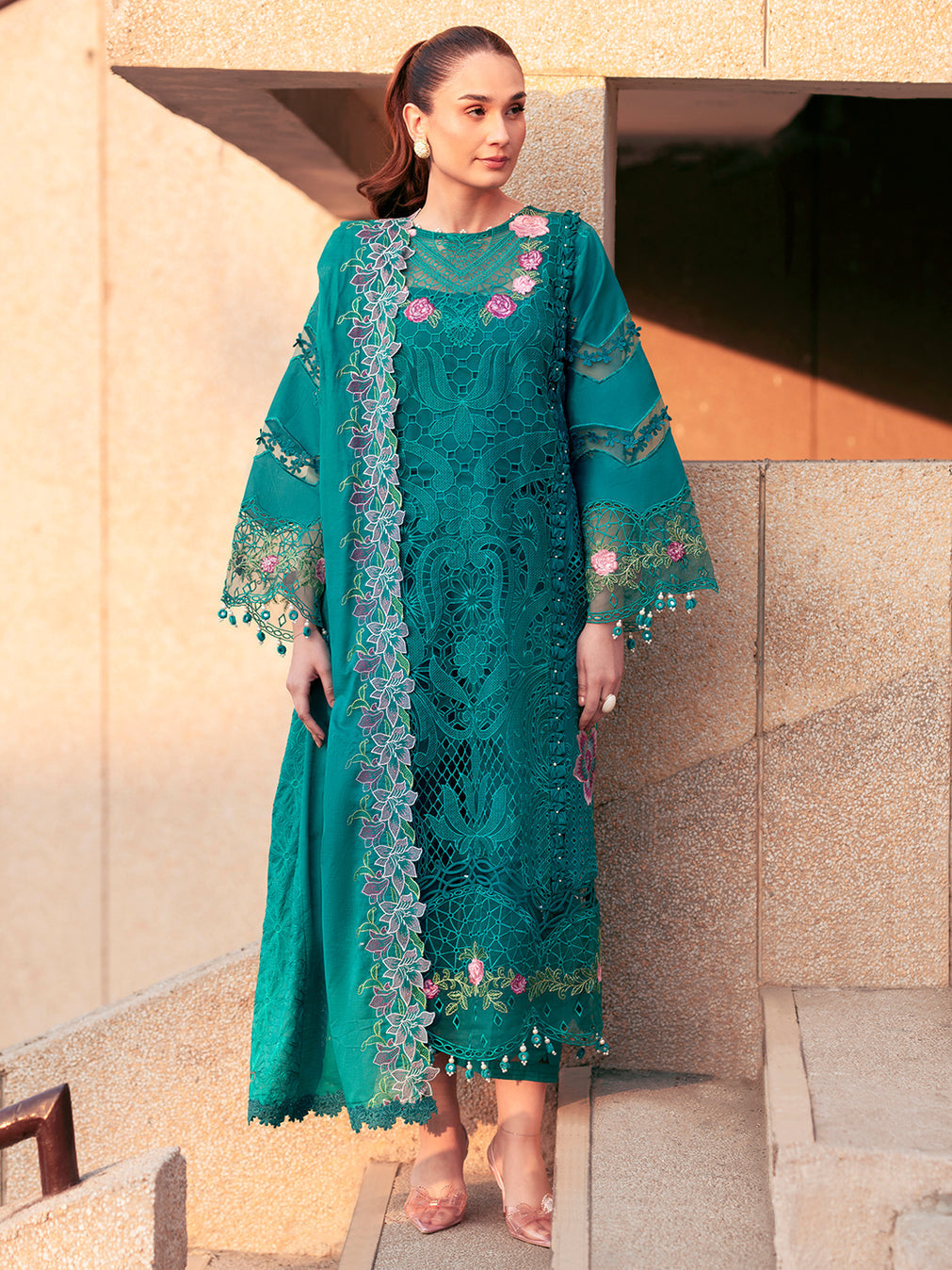 Parishay | Dil e Raqsam Festive Eid Lawn | DR-09 - Official Parishay stockist in UK - Sakeena London